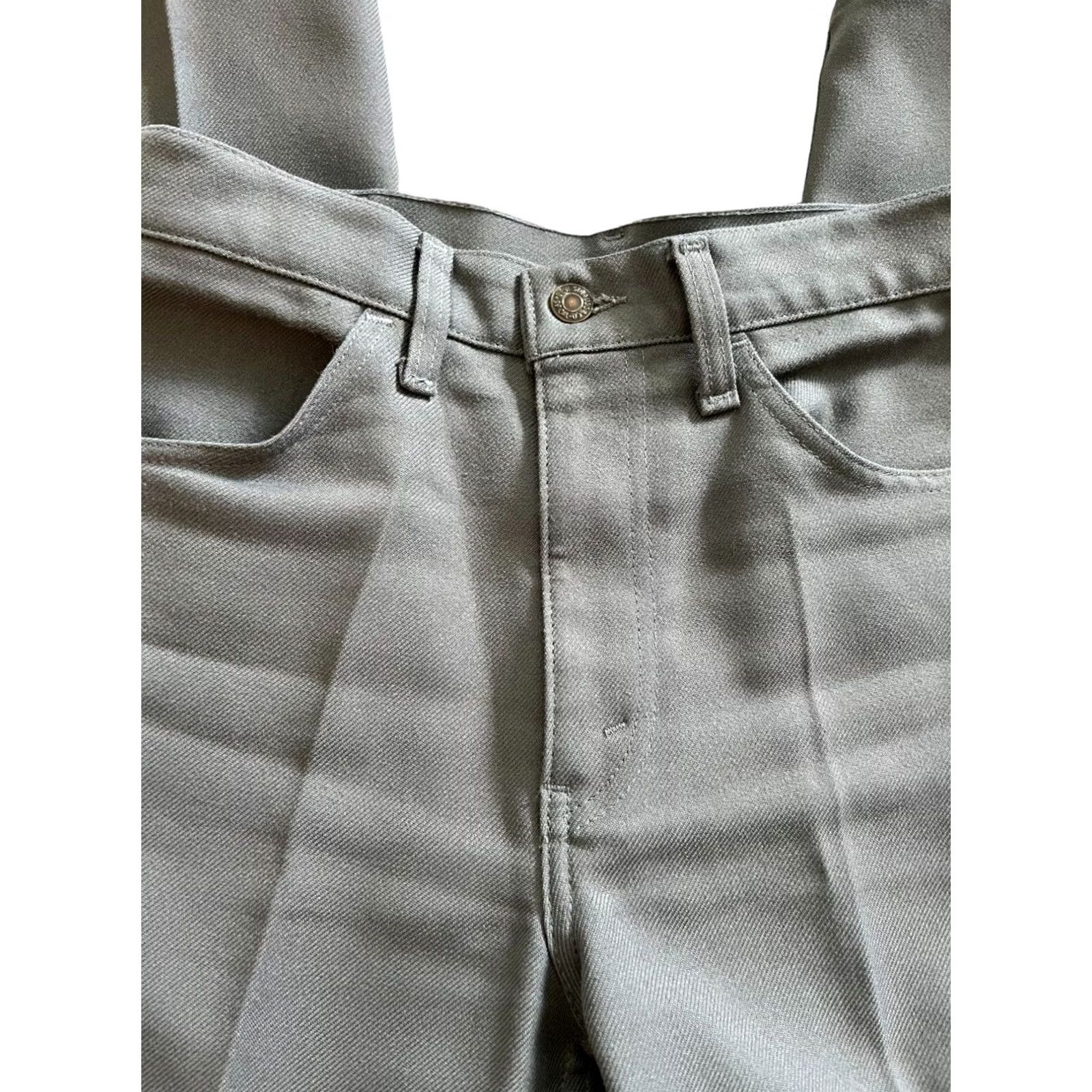 Levi's VINTAGE Levi's Mens Jeans Black Label Gray 32x31 Straight Flat Front Zip Button 5-Pocket Size US 32 / EU 48 - 5 Thumbnail