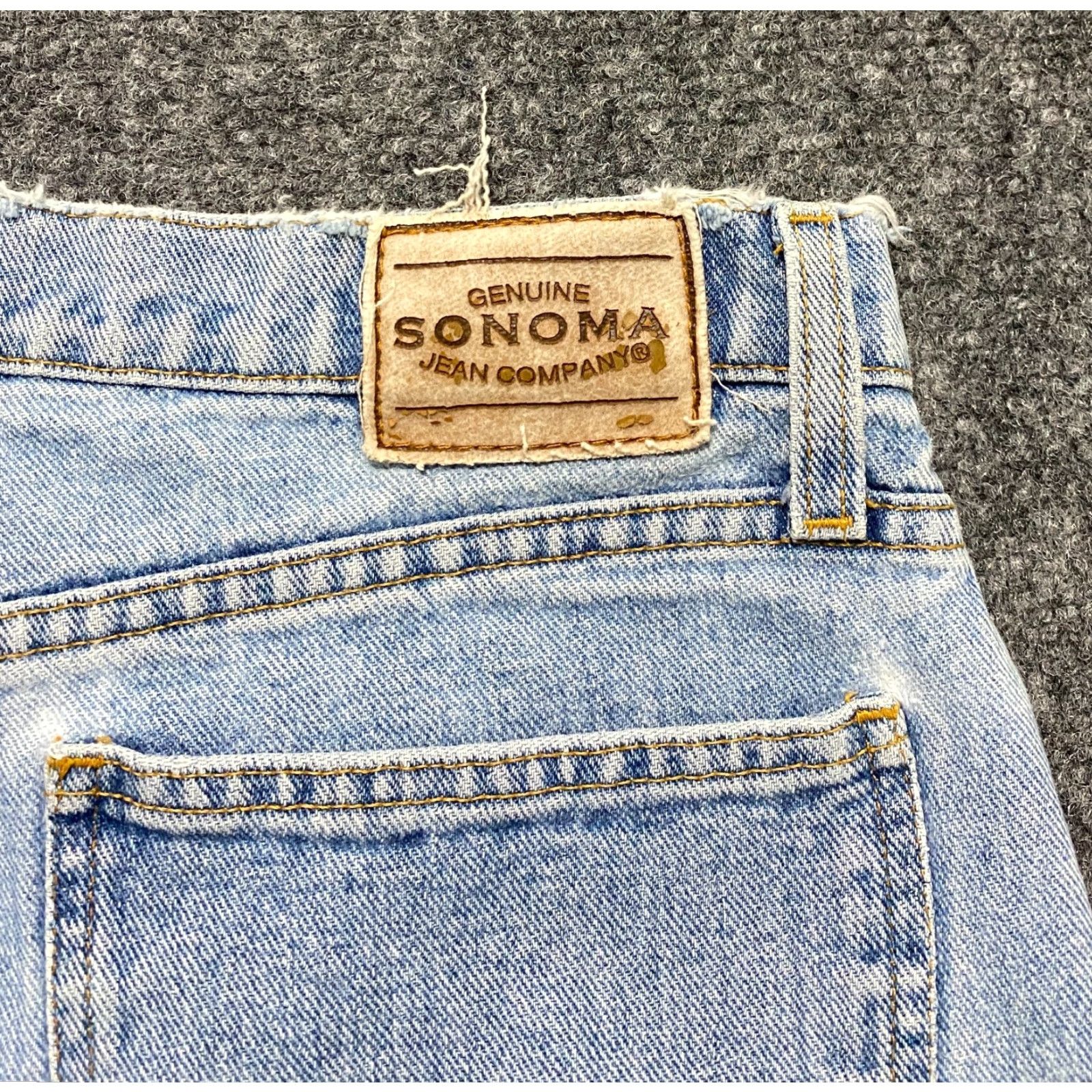 Vintage VINTAGE Sonoma Jeans High Rise Size 13 Blue Light Wash Denim 5-Pocket Design Women Juniors Straight Inseam 29 Dress? Size 24" / US 00 / IT 34 - 4 Thumbnail