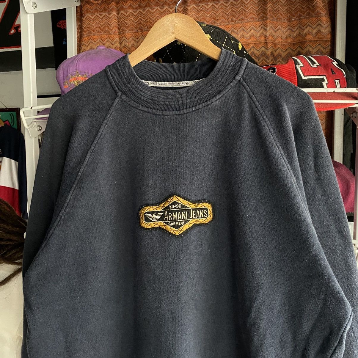 Giorgio Armani Giorgio Armani jeans vintage patches centre logo sweatshirt Size US M / EU 48-50 / 2 - 3 Thumbnail