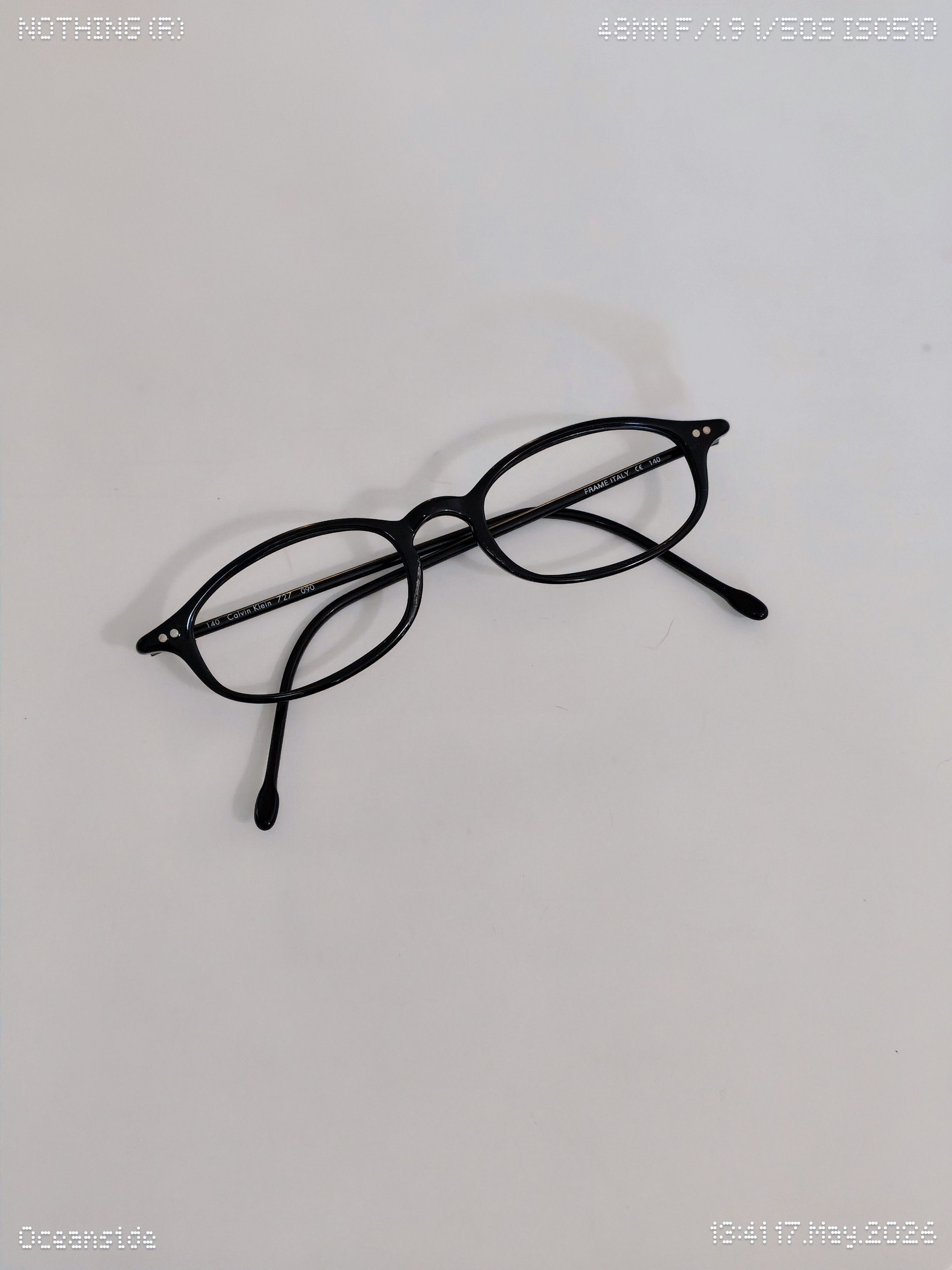 Calvin Klein Vintage 1990s Calvin Klein 727 Oval RX Frames Made In Italy Size ONE SIZE - 5 Thumbnail