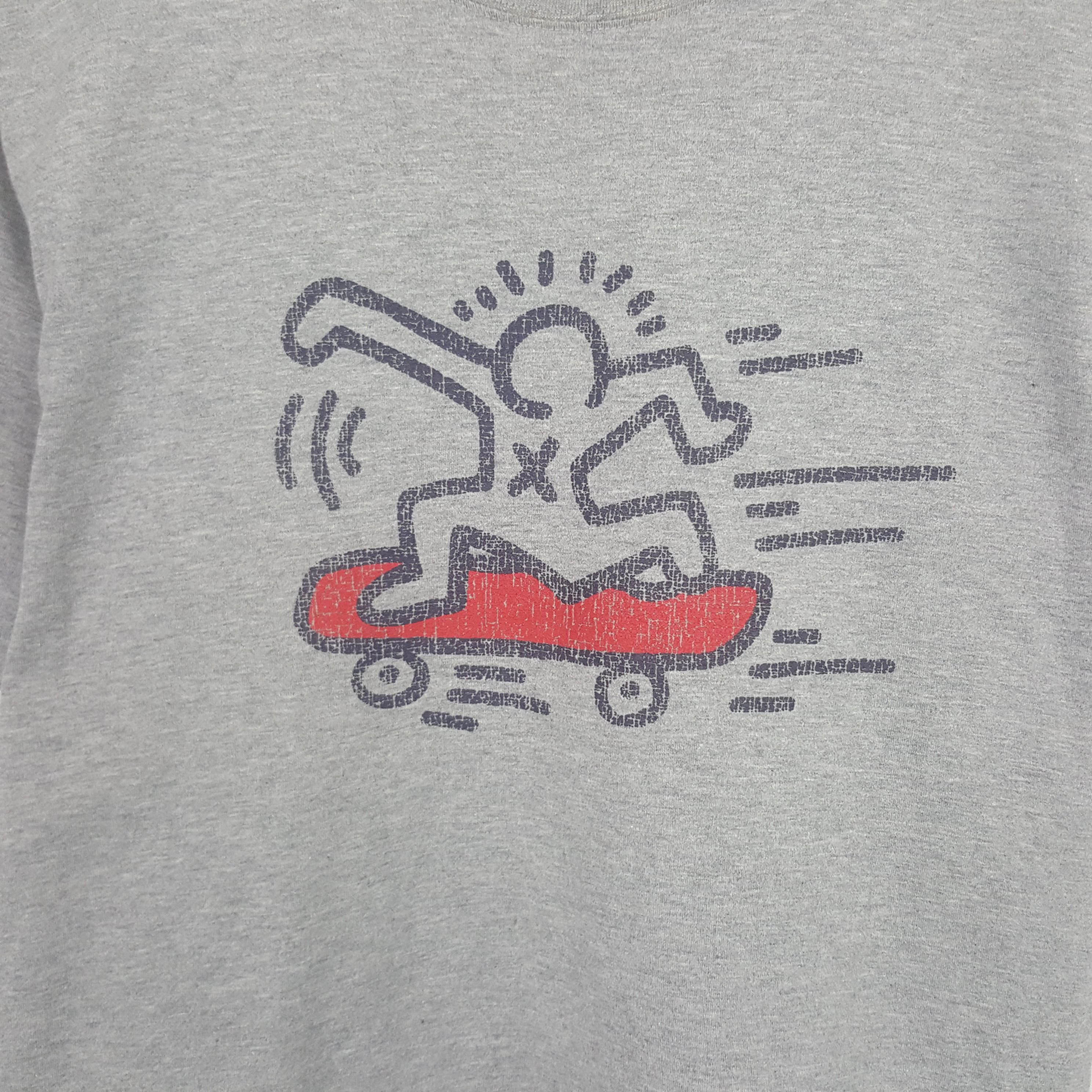 Keith Haring Vintage Keith Haring Skateboard Tshirt Size US M / EU 48-50 / 2 - 2 Thumbnail