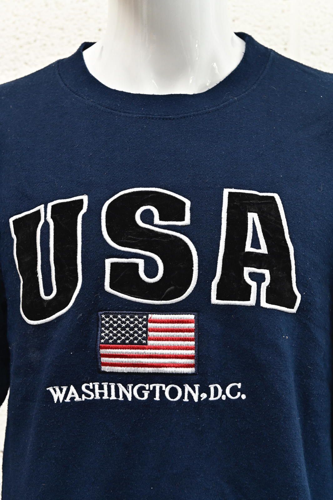 The Unbranded Brand Untitled Navy USA Washington D.C. Sweatshirt Mens Size M Size US M / EU 48-50 / 2 - 2 Thumbnail