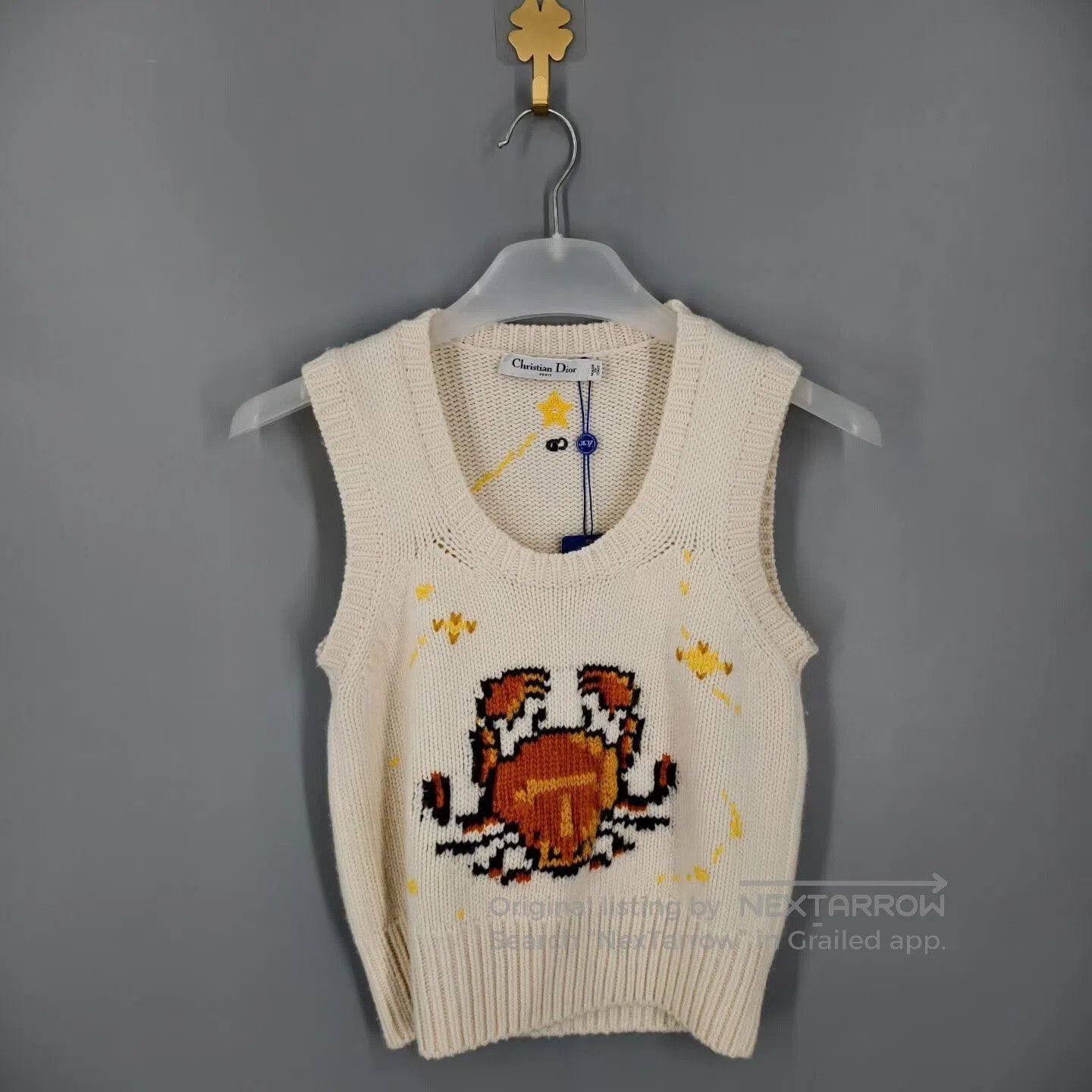 Dior Dior Zodiac Crab Knitted Vest. Size XS / US 0-2 / IT 36-38 - 1 Thumbnail