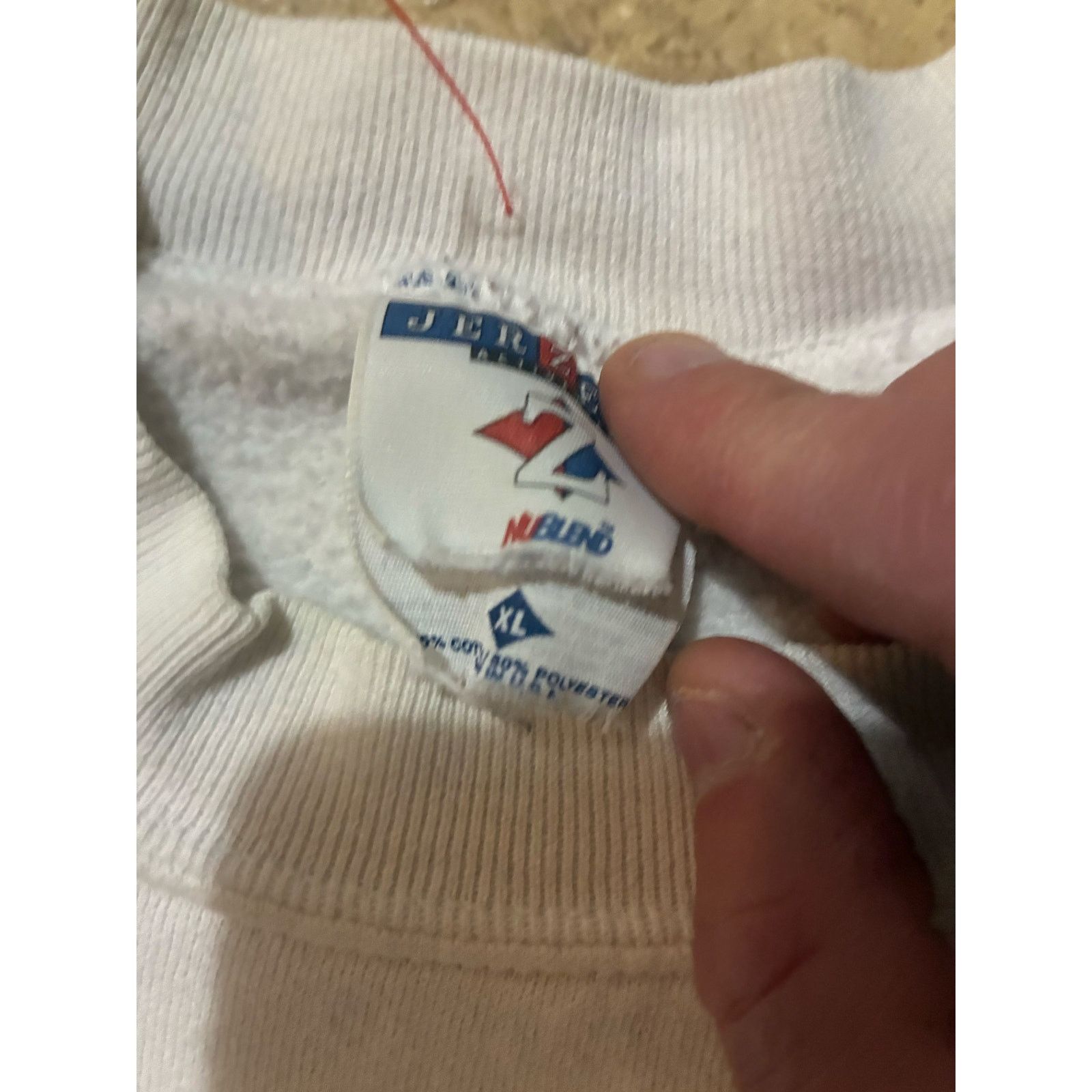 Jerzees Vintage Mount Vernon Rams White Sweatshirt Jerzees XL Size US XL / EU 56 / 4 - 2 Thumbnail