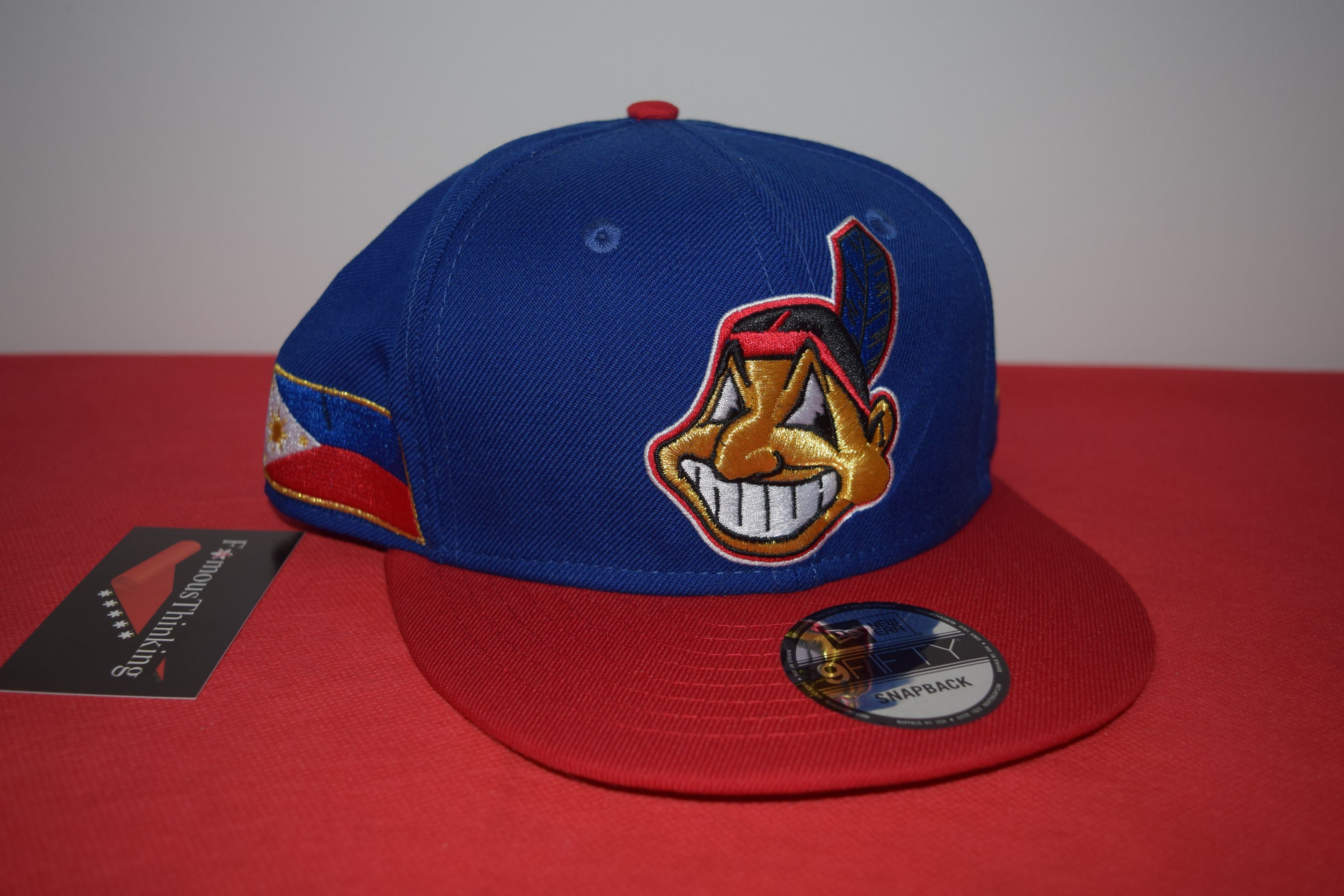 New Era New Era Cleveland Indians Chief Wahoo Philippines Hat Size ONE SIZE - 4 Thumbnail