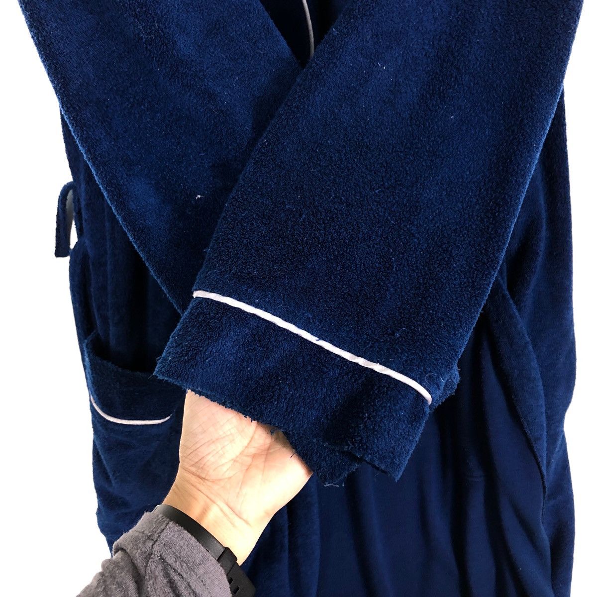 Christian Dior Monsieur 🔥Rich Blue - Wool Long Bath Robe Luxury Wear Size US M / EU 48-50 / 2 - 11 Thumbnail