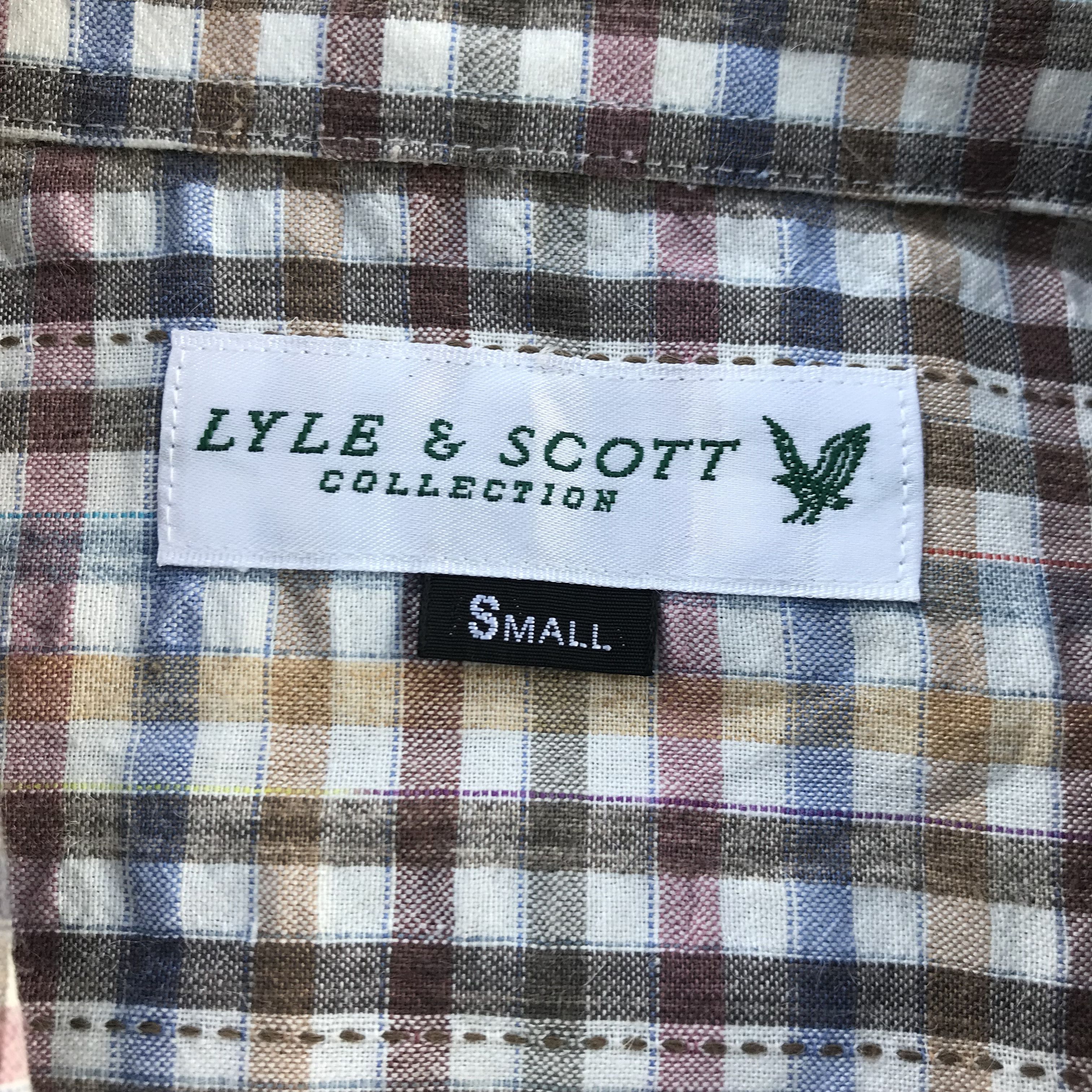 Lyle & Scott × Vintage Vintage Lyle And Scott open colar Shirt short sleeve Size US S / EU 44-46 / 1 - 4 Thumbnail