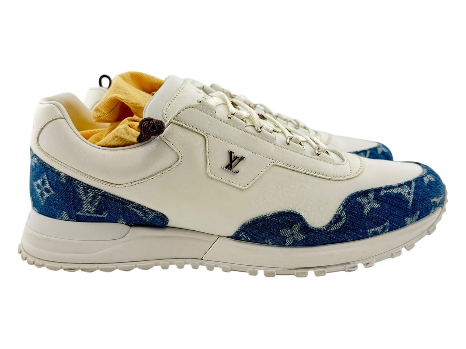 Louis Vuitton Louis Vuitton Denim White Sneakers Uk 9.5 Used No Box Size US 9.5 / EU 42-43 - 3 Thumbnail