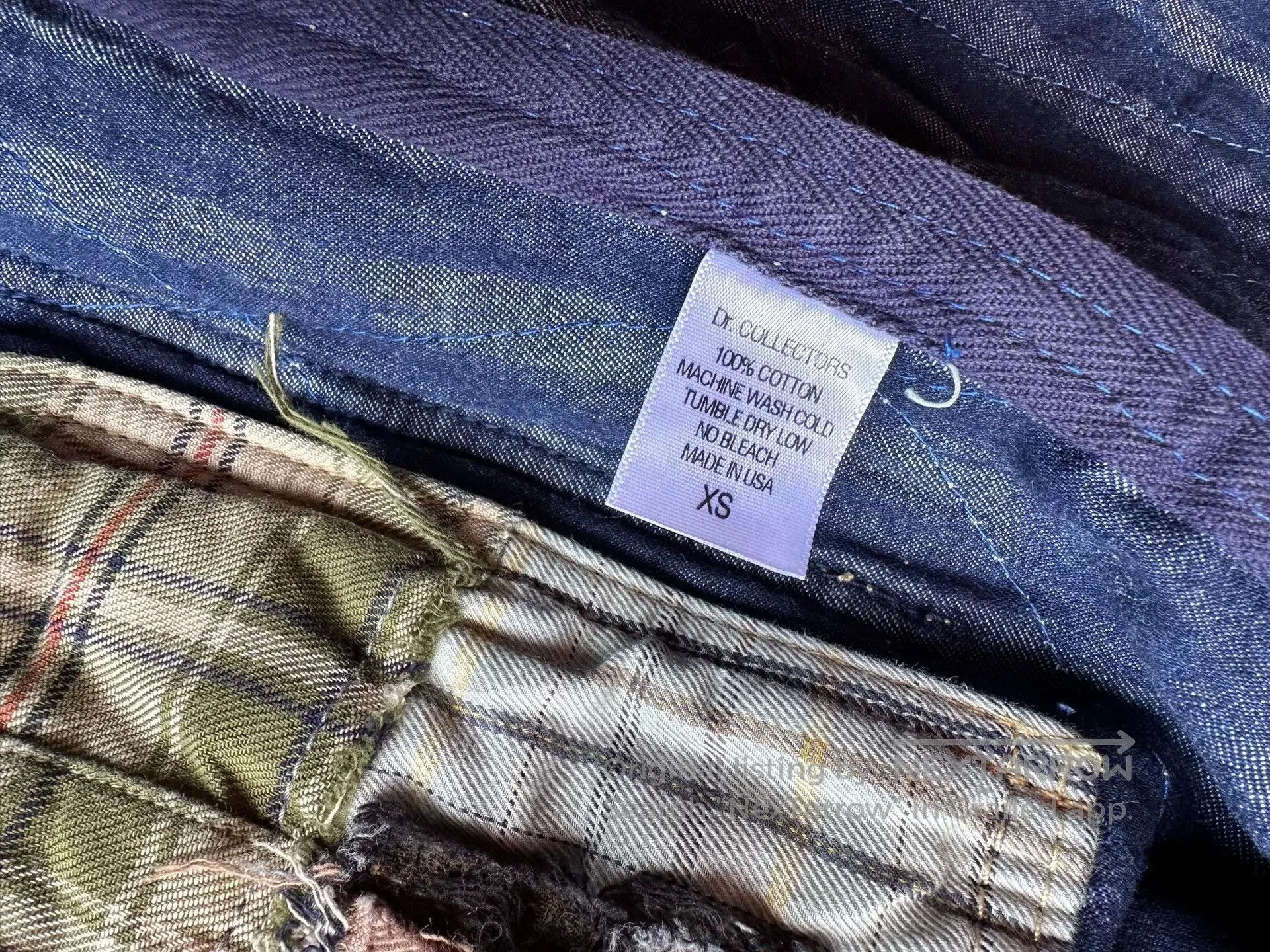 Dr. Collectors quilted patchwork flannel reversible jacket. Size US XS / EU 42 / 0 - 7 Thumbnail