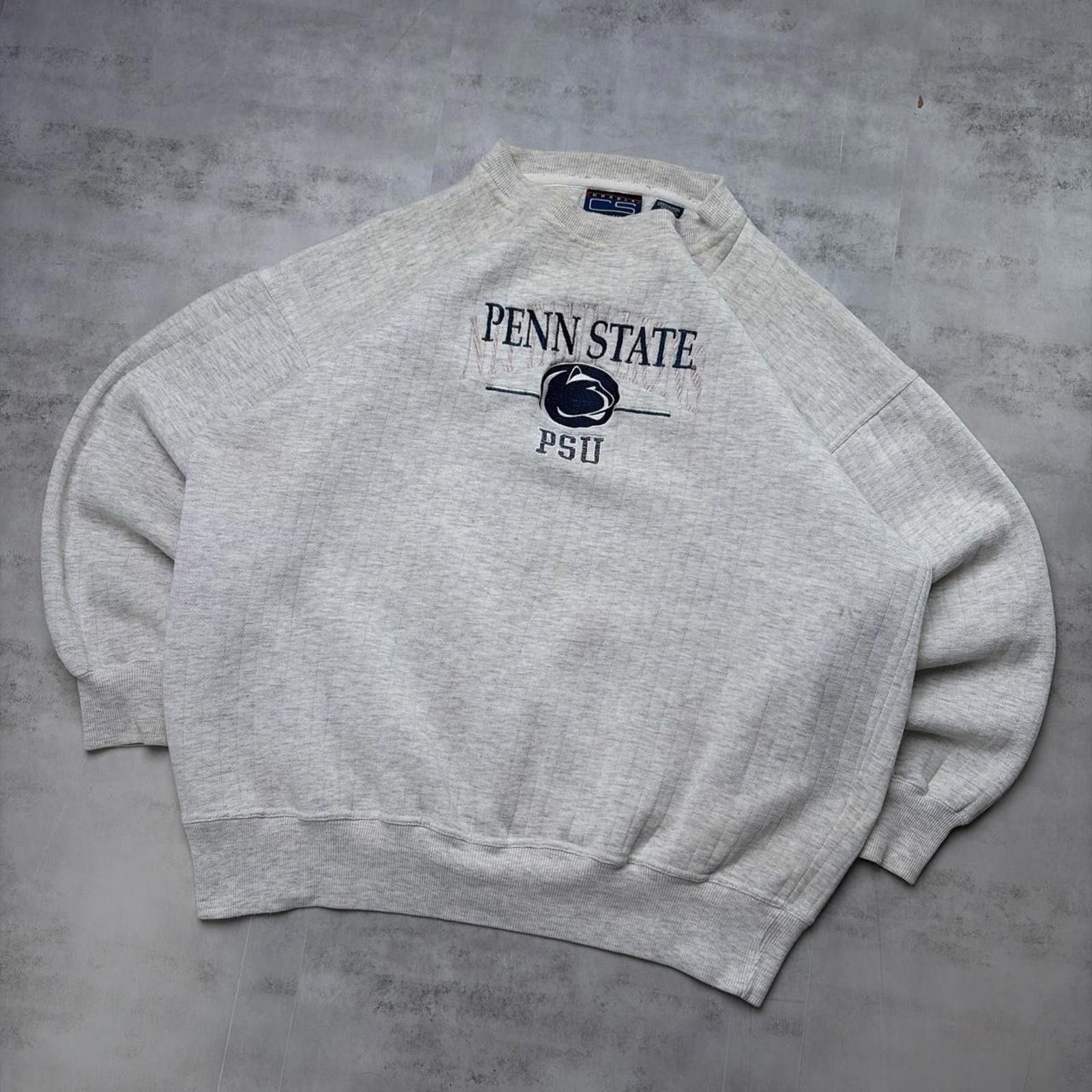 Other Vintage Grey Penn State University College Crewneck Sweater Size US XL / EU 56 / 4 - 2 Thumbnail