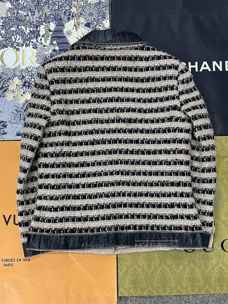Chanel Chanel Egyptian series black and gold leather striped jack Size XS / US 0-2 / IT 36-38 - 3 Thumbnail