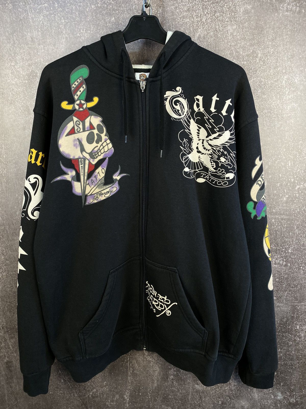Christian Audigier Vintage Ed Hardy Hoodie Christian Audigier Really Point Size US XL / EU 56 / 4 - 1 Thumbnail