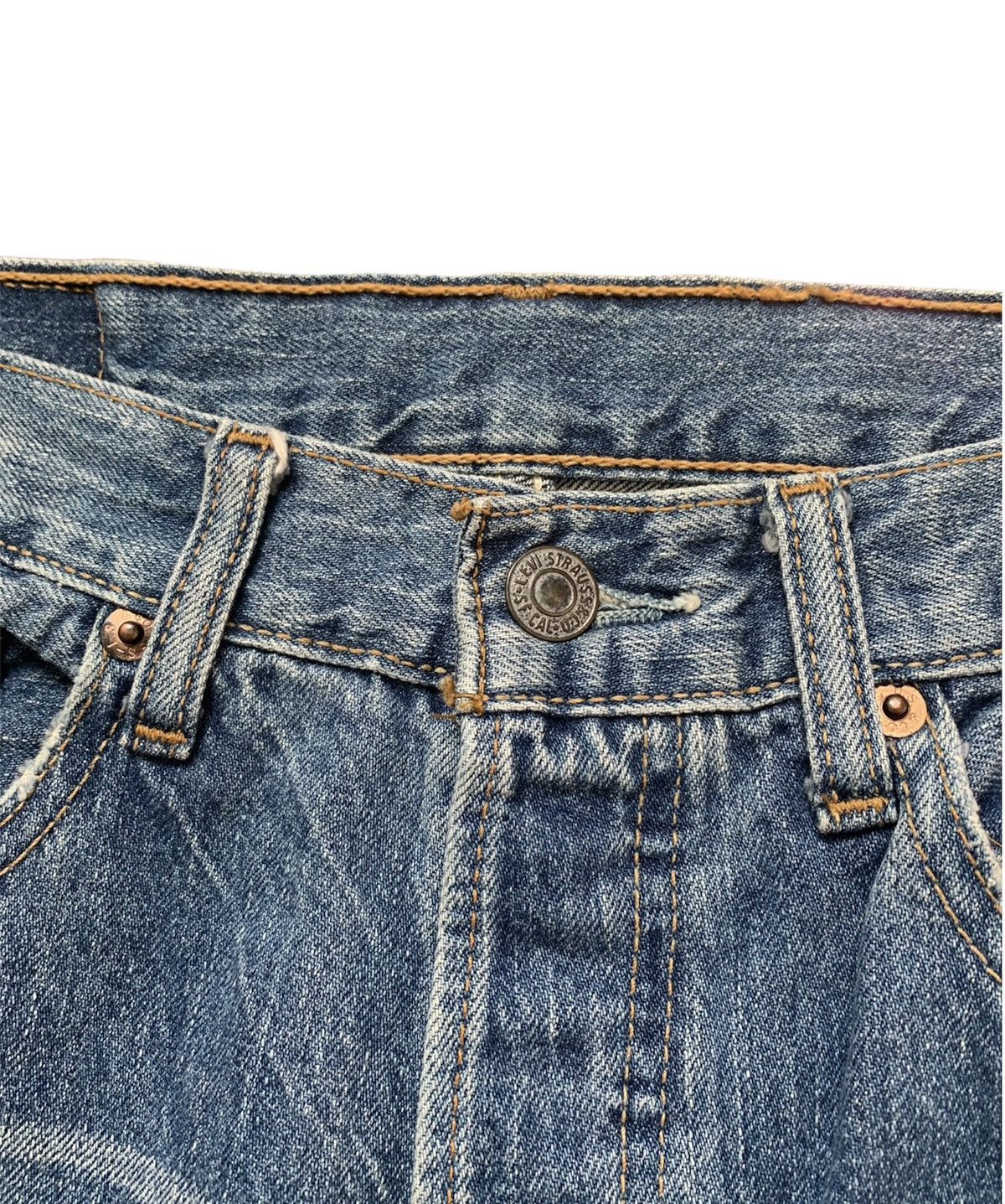 Levi's × Vintage vintage levis 501 jorts custom distress Size US 31 - 2 Thumbnail