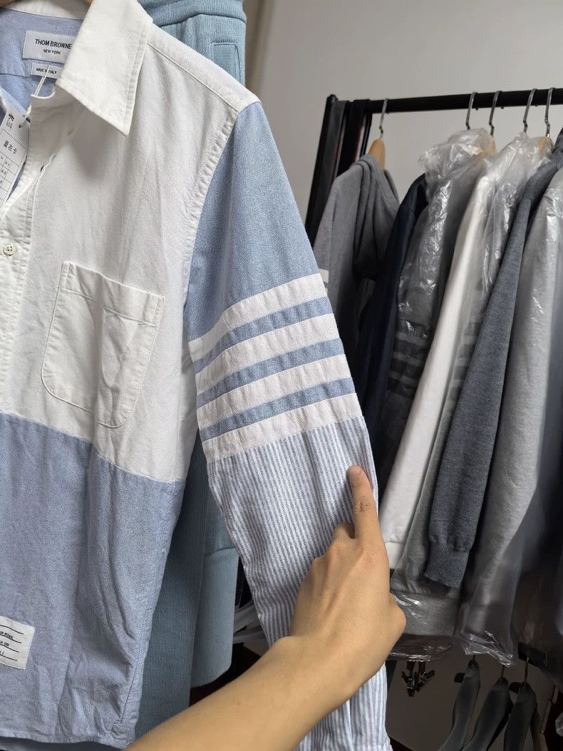 Thom Browne thom browneStitched four-bar shirt 2503-Nextarrow Size US XS / EU 42 / 0 - 3 Thumbnail