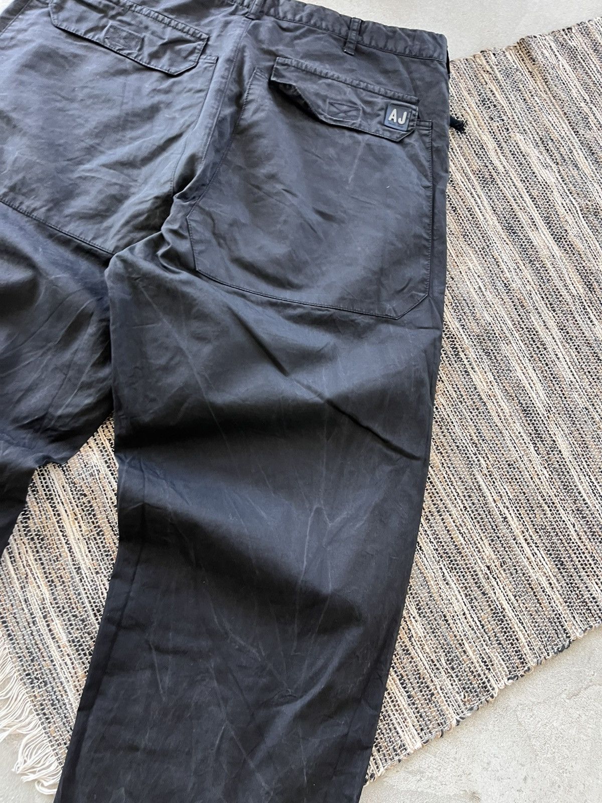 Armani Vintage Armani Black Jeans 36 Wide Fit Waxed Style Luxury Size US 36 / EU 52 - 14 Thumbnail