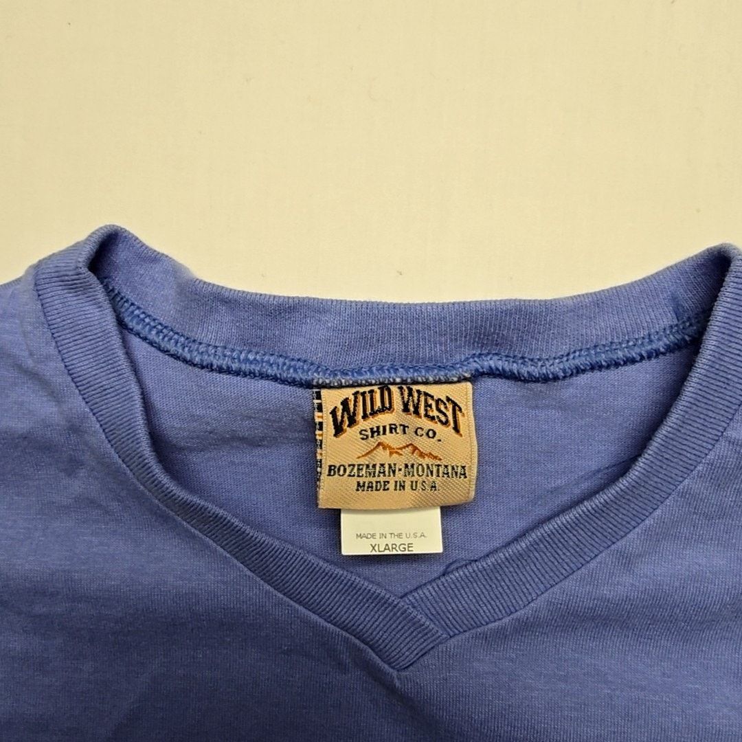 Vintage Vintage Eureka Montana Shirt Women's XL Blue Graphic Tee 90s Size XL / US 12-14 / IT 48-50 - 4 Thumbnail