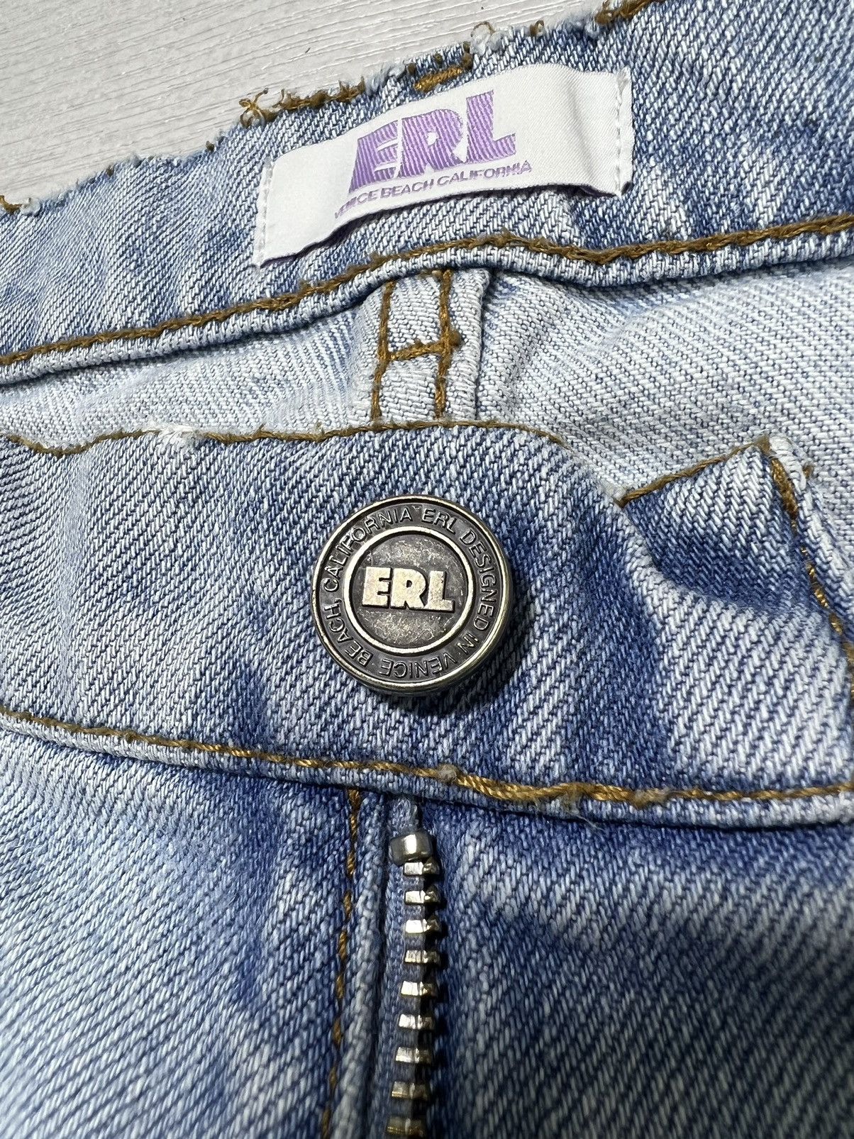 ERL ERL - Distressed Flared Denim Jeans Size US 34 / EU 50 - 10 Thumbnail