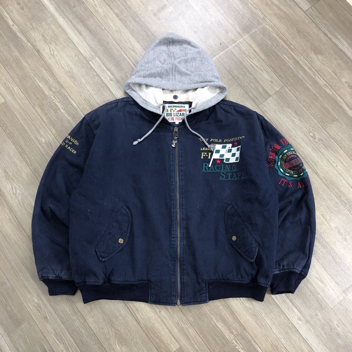 Formula 1 × Vintage Vintage 90s Formula 1 Big Lizard Racing Staff Bomber Jacket Size US L / EU 52-54 / 3 - 1 Thumbnail