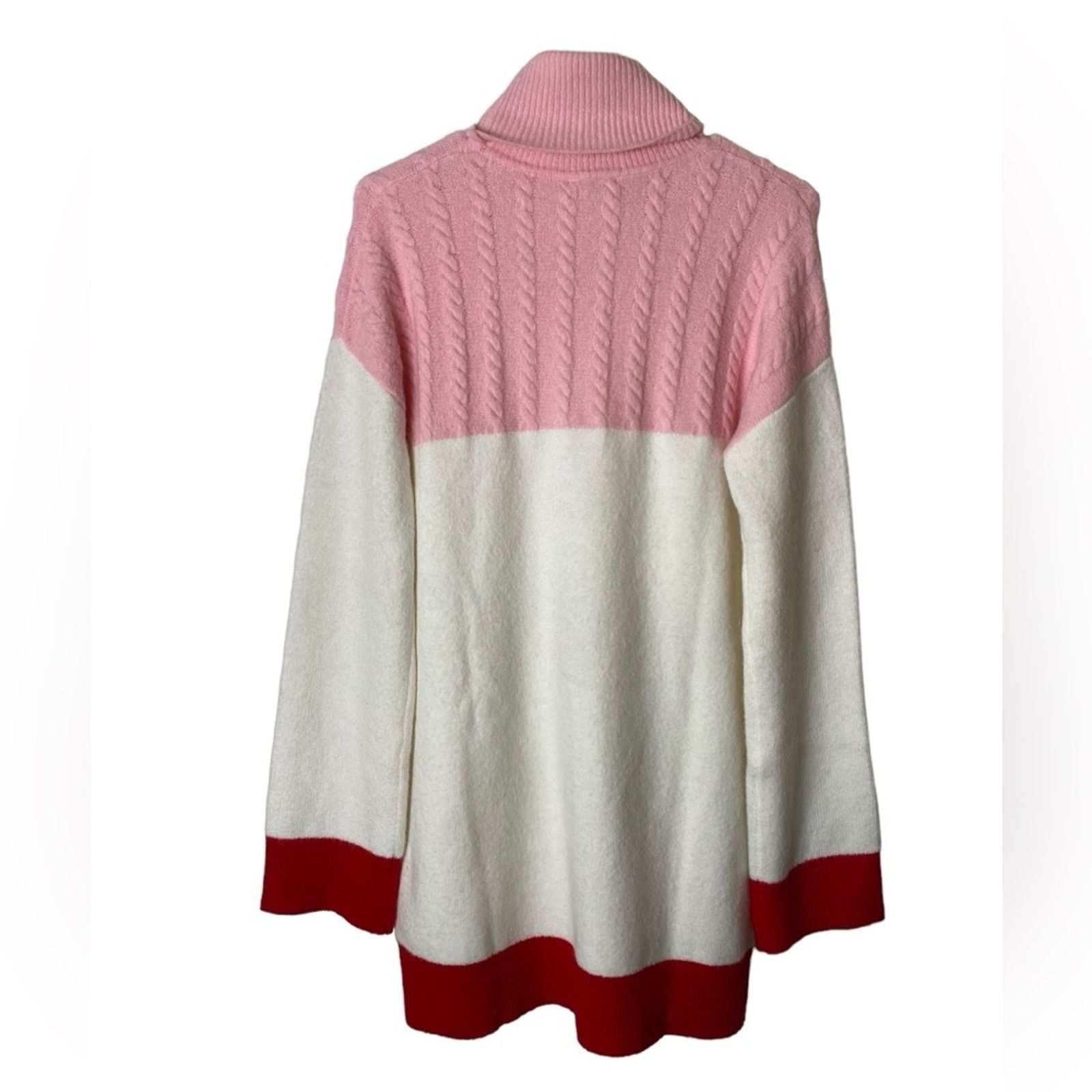 REVOLVE Lovers and Friends Kane Sweater Dress in Pink & Red S Size S / US 4 / IT 40 - 4 Thumbnail