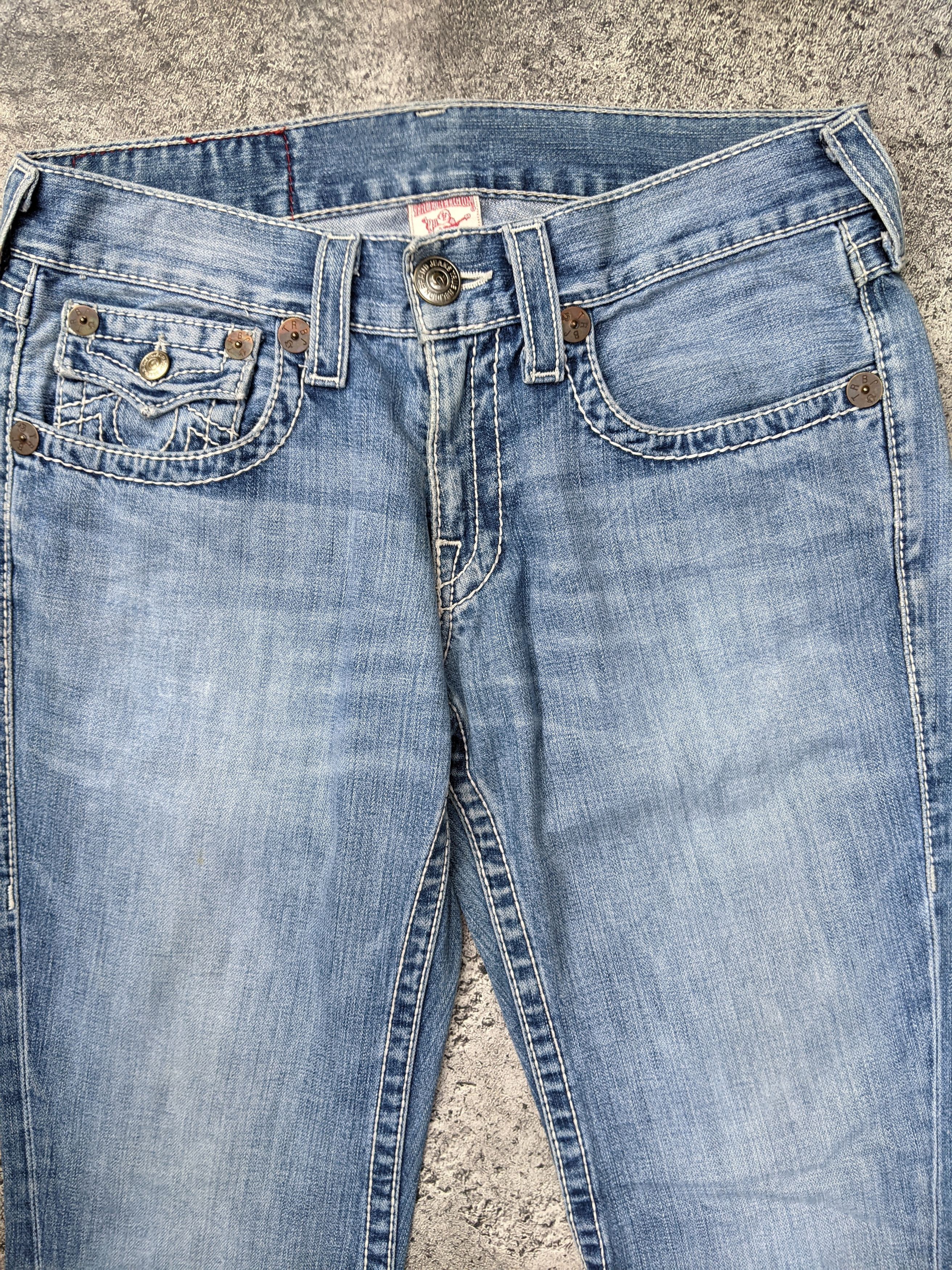 True Religion Vintage Joey Big T Flare Jeans Size US 32 / EU 48 - 4 Thumbnail