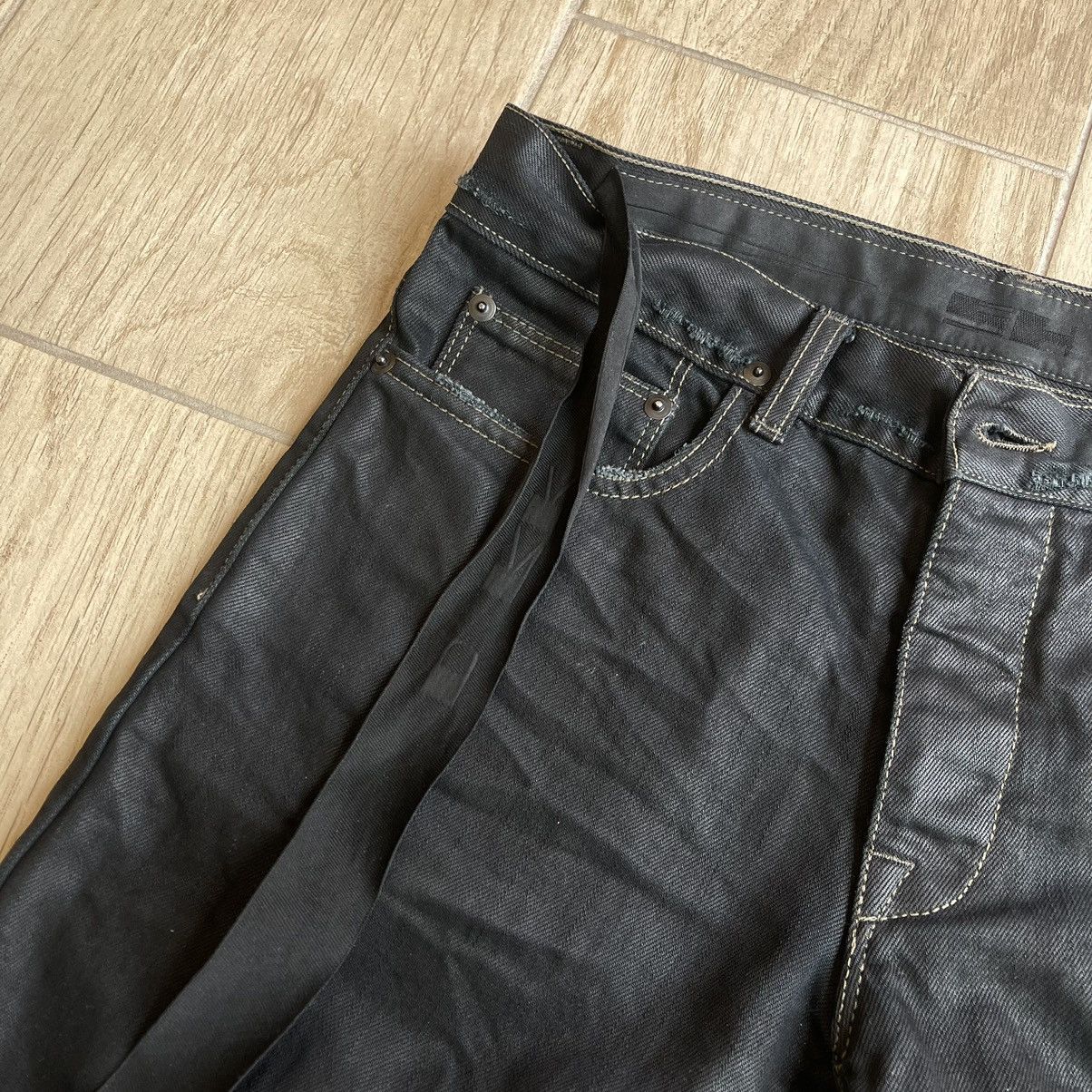 Rick Owens Drkshdw Triple Black Light Wax Denim Jeans Size US 30 / EU 46 - 5 Thumbnail