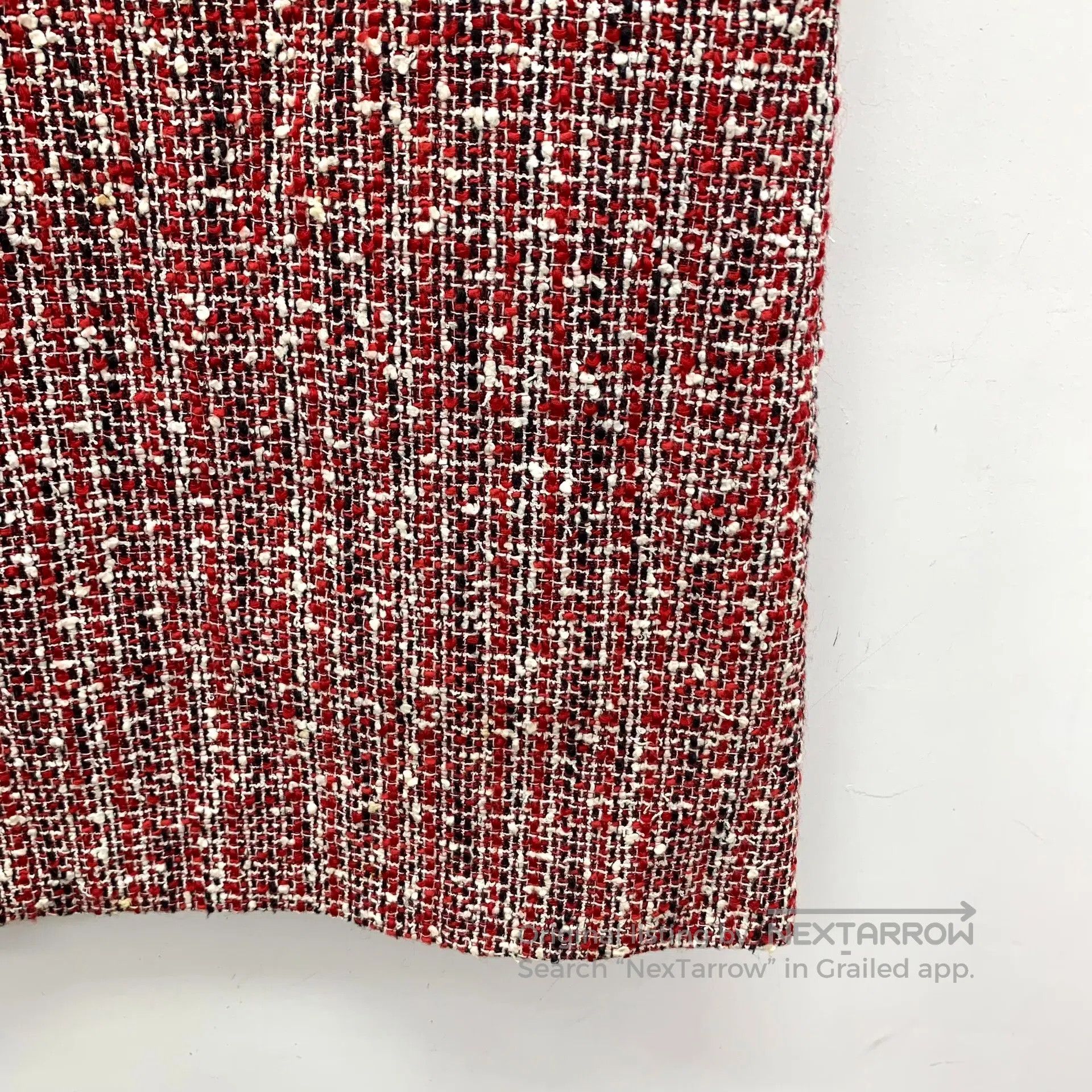 Alexander McQueen Alexander McQueen Red Cotton Round Neck Short Sleeve Weave Size S / US 4 / IT 40 - 4 Thumbnail