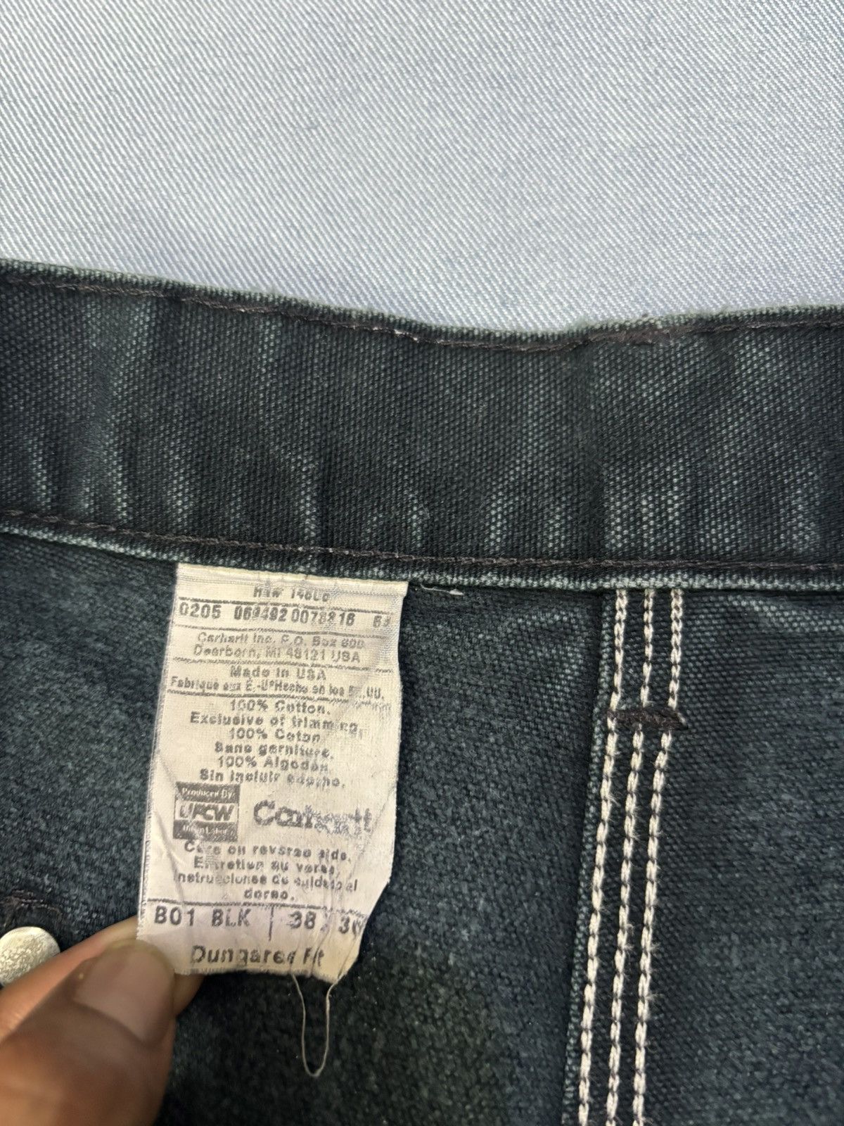 Carhartt Carhartt B01 BLK Double knee denim Size US 38 / EU 54 - 6 Thumbnail