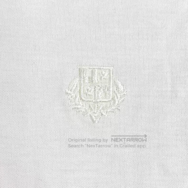Loro Piana Loro Piana White Logo Embroidered Cotton Short Sleeve T-Sh Size US M / EU 48-50 / 2 - 5 Thumbnail