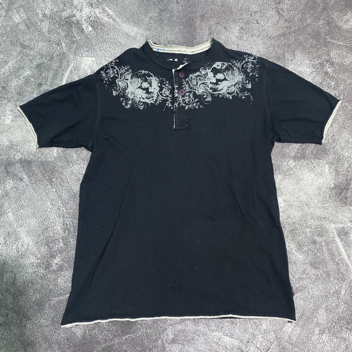 Le Grande Bleu (L.G.B.) Modern Culture y2k Skulls style punk tee Size US M / EU 48-50 / 2 - 1 Thumbnail