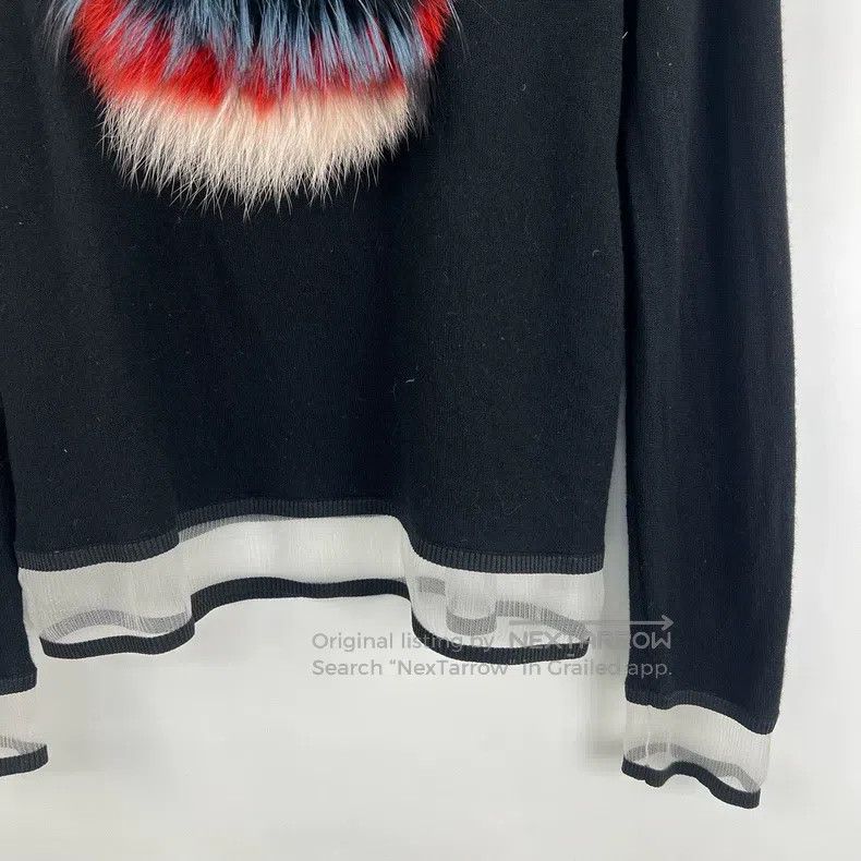 Fendi Fendi Furry little monster long-sleeve knitted sweater Size XS / US 0-2 / IT 36-38 - 5 Thumbnail