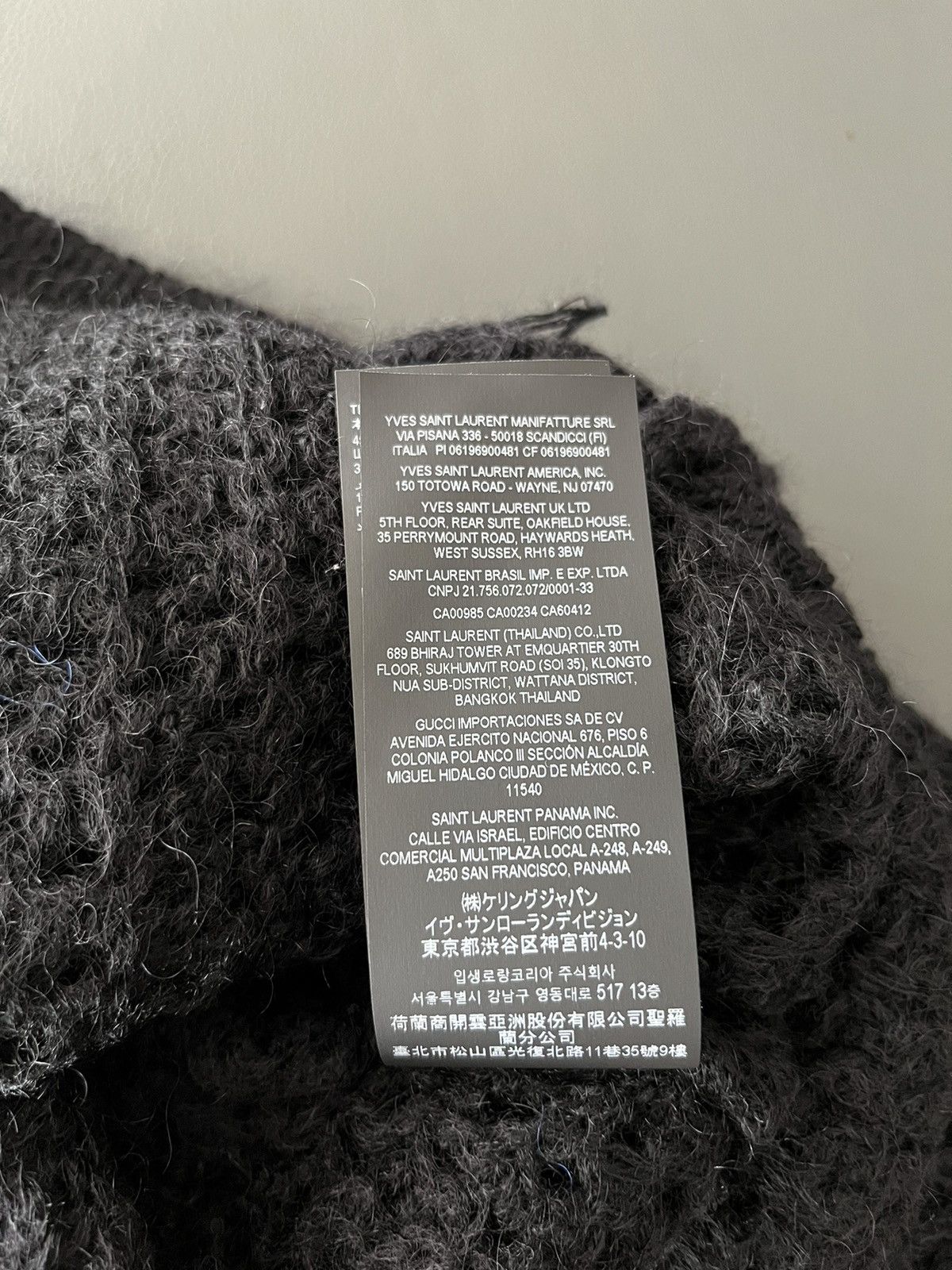 Saint Laurent Paris Rare Super Runway Saint Laurent Trashed Celebrity Sweater Size US XL / EU 56 / 4 - 10 Thumbnail
