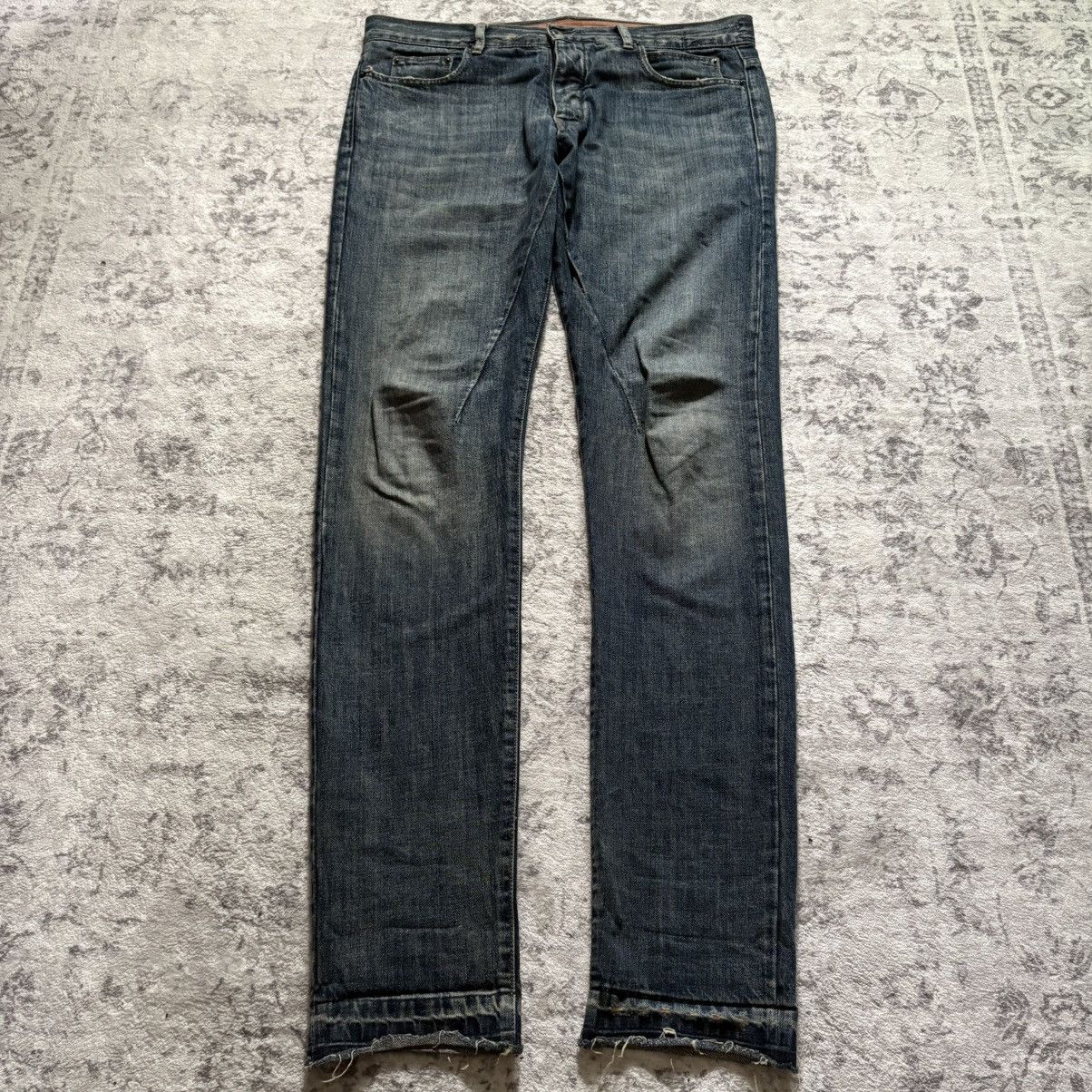Pre-owned Rick Owens Drkshdw Rick Owens Drksdhw Aw07 Exploder Detroit Cut Jeans Blue | 34