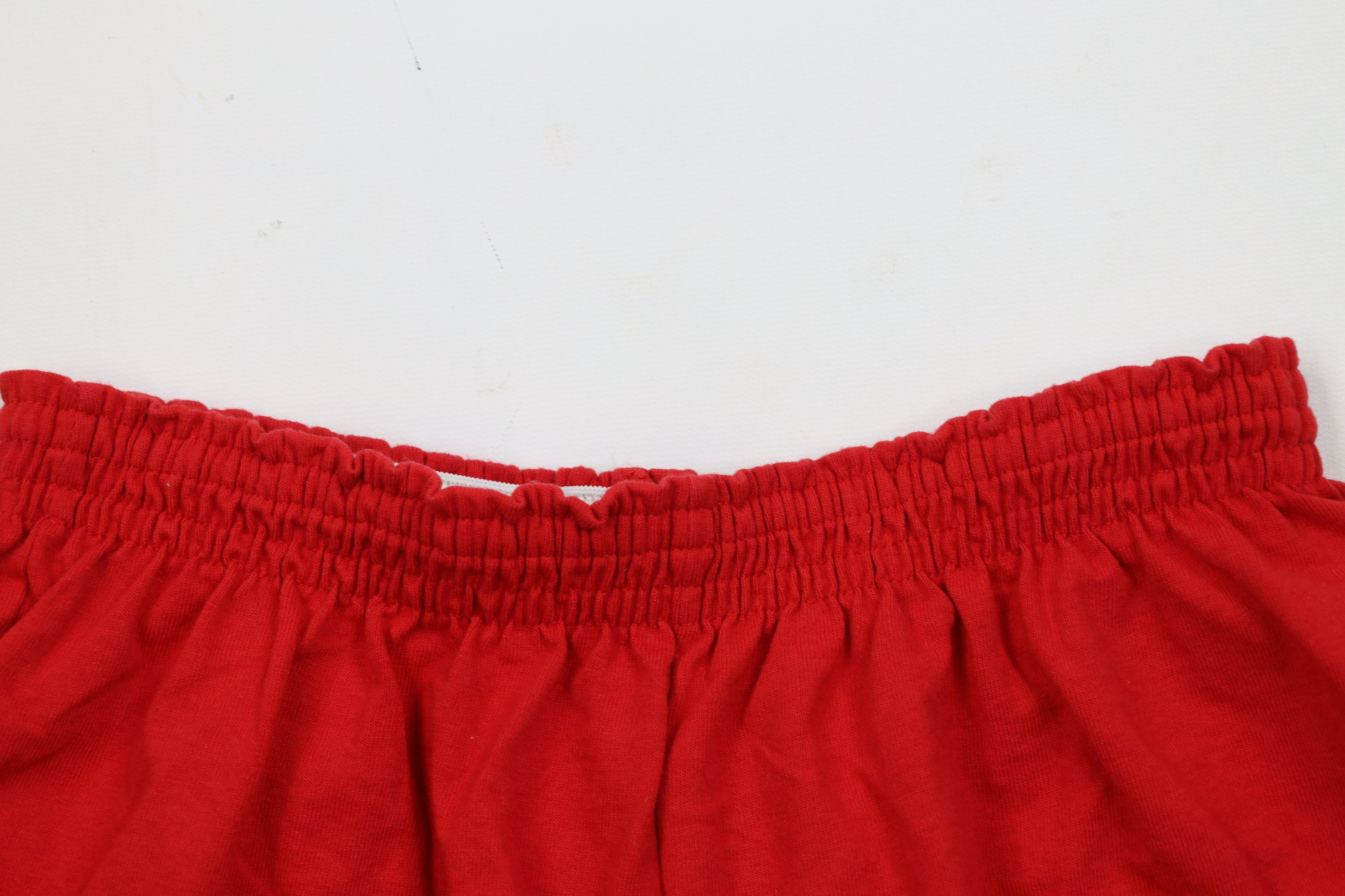 Vintage Vintage 90s Streetwear Faded Blank Hot Short Shorts Red Size 24" / US 00 / IT 34 - 2 Thumbnail