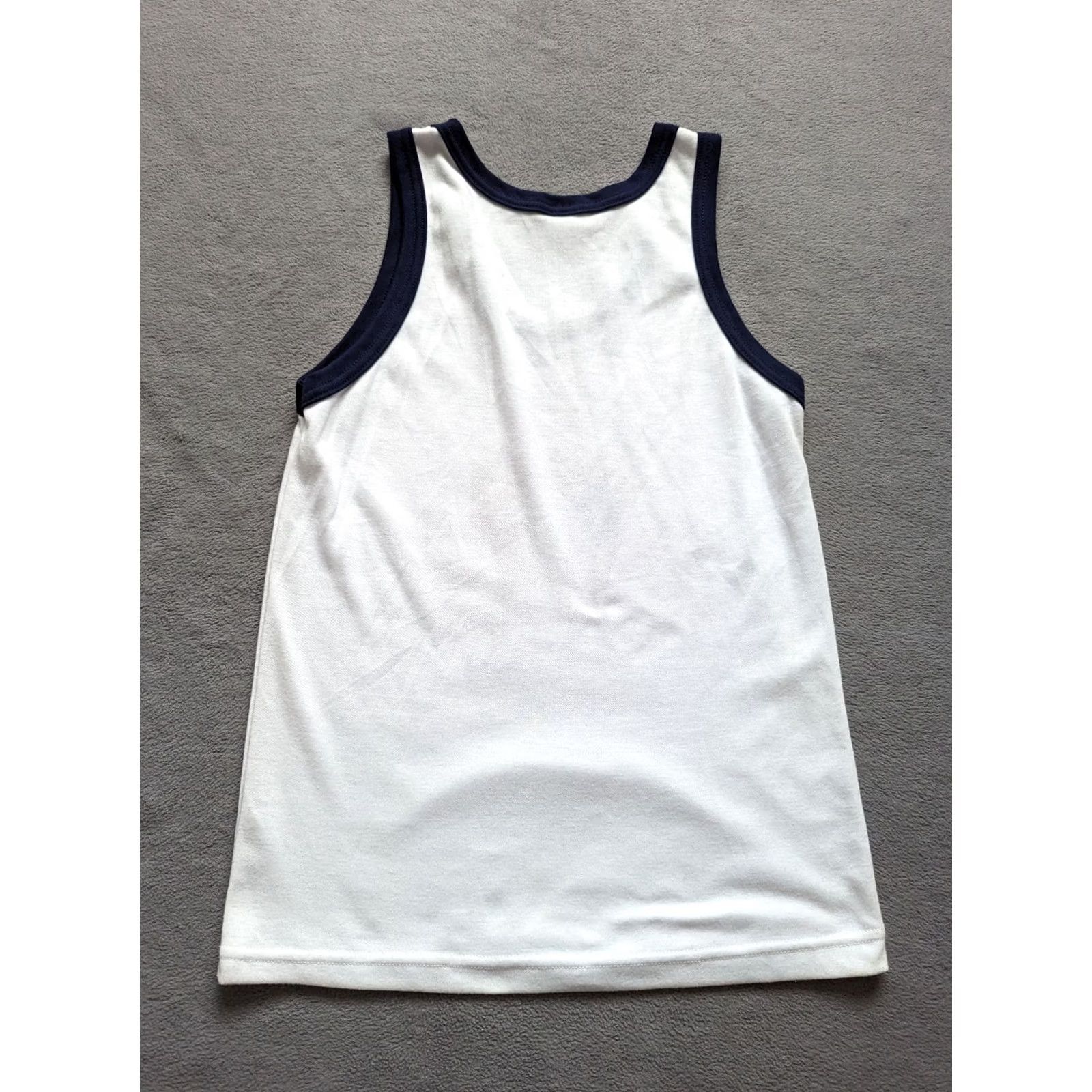 Vintage Muay Thai "Kick" Training Tank Top White Shirt Tank Top Men One Size White Muay Thai Kick Shirt Shirts Men White Size US M / EU 48-50 / 2 - 6 Thumbnail