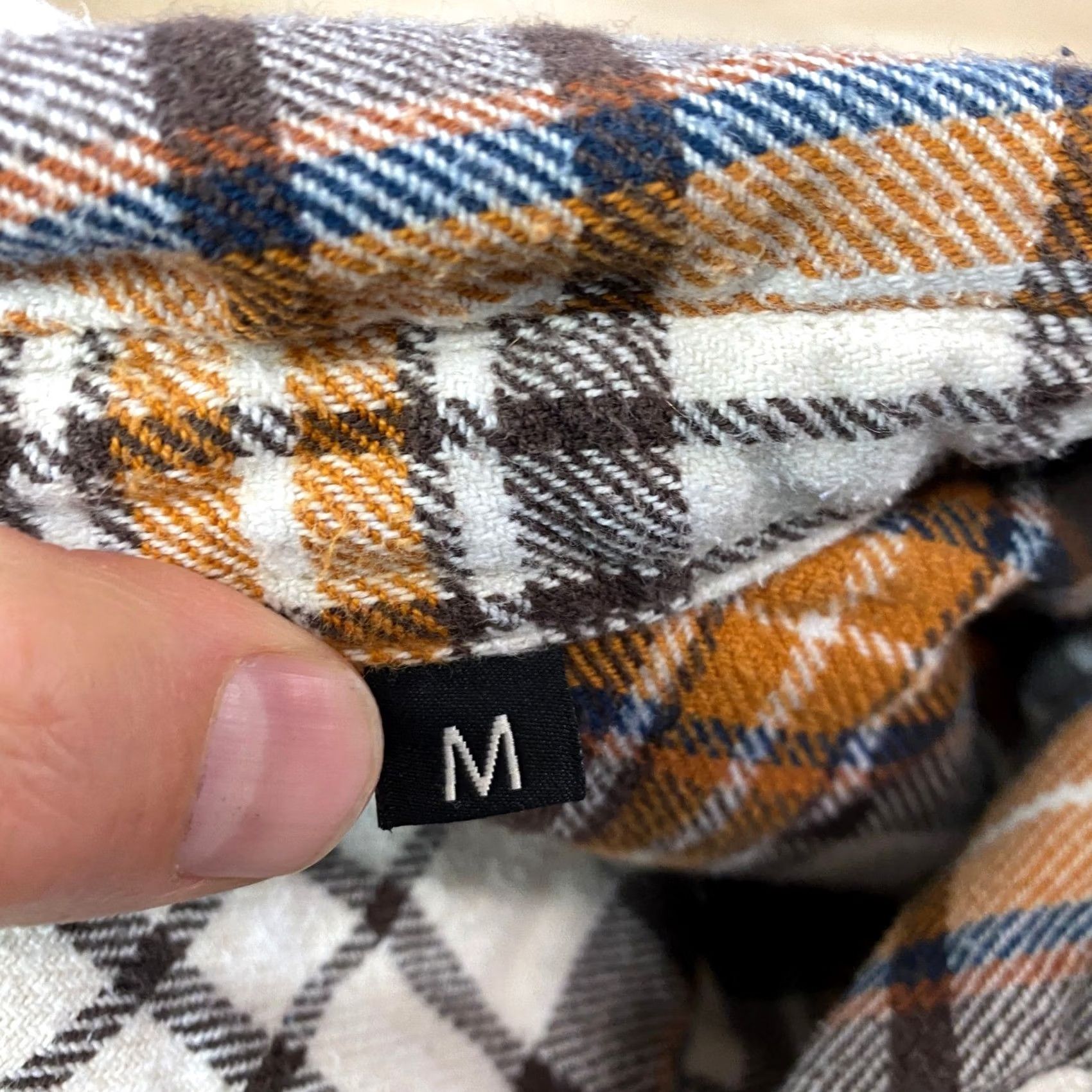 Gramicci Gramicci Flannel Shirt Mens M Plaid Button-Down Brown Orange Gorpcore Casual Size US M / EU 48-50 / 2 - 4 Thumbnail