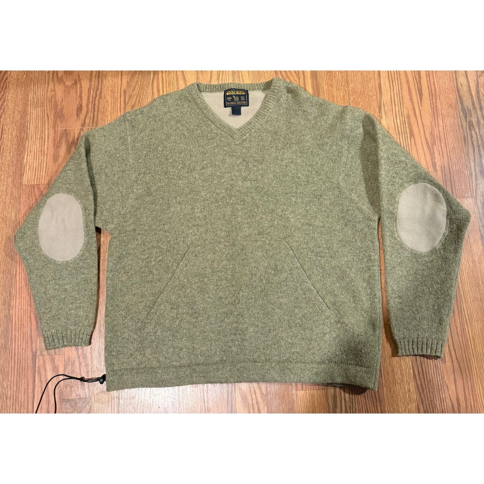 Woolrich Woolen Mills 90's Woolrich 100% Shetland Wool V Neck Sweater Size XL Size US XL / EU 56 / 4 - 1 Thumbnail