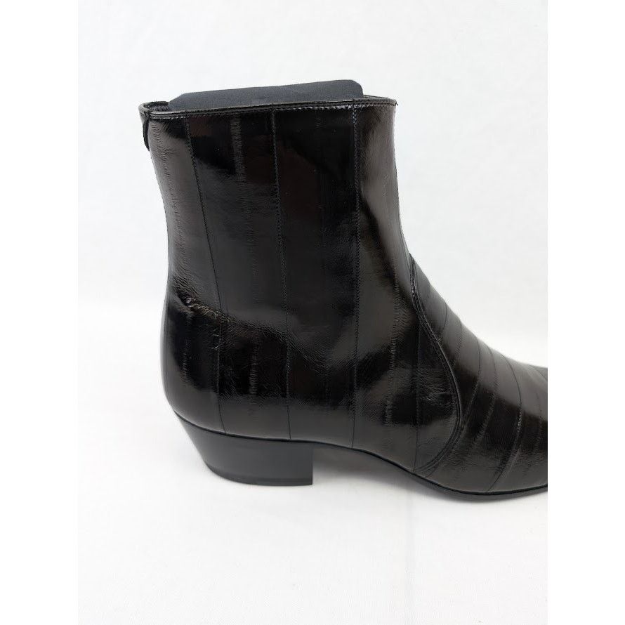 Saint Laurent Paris o1rshd1 Eel Anguilla Cheslea Boots in Black Size US 9 / EU 42 - 5 Thumbnail