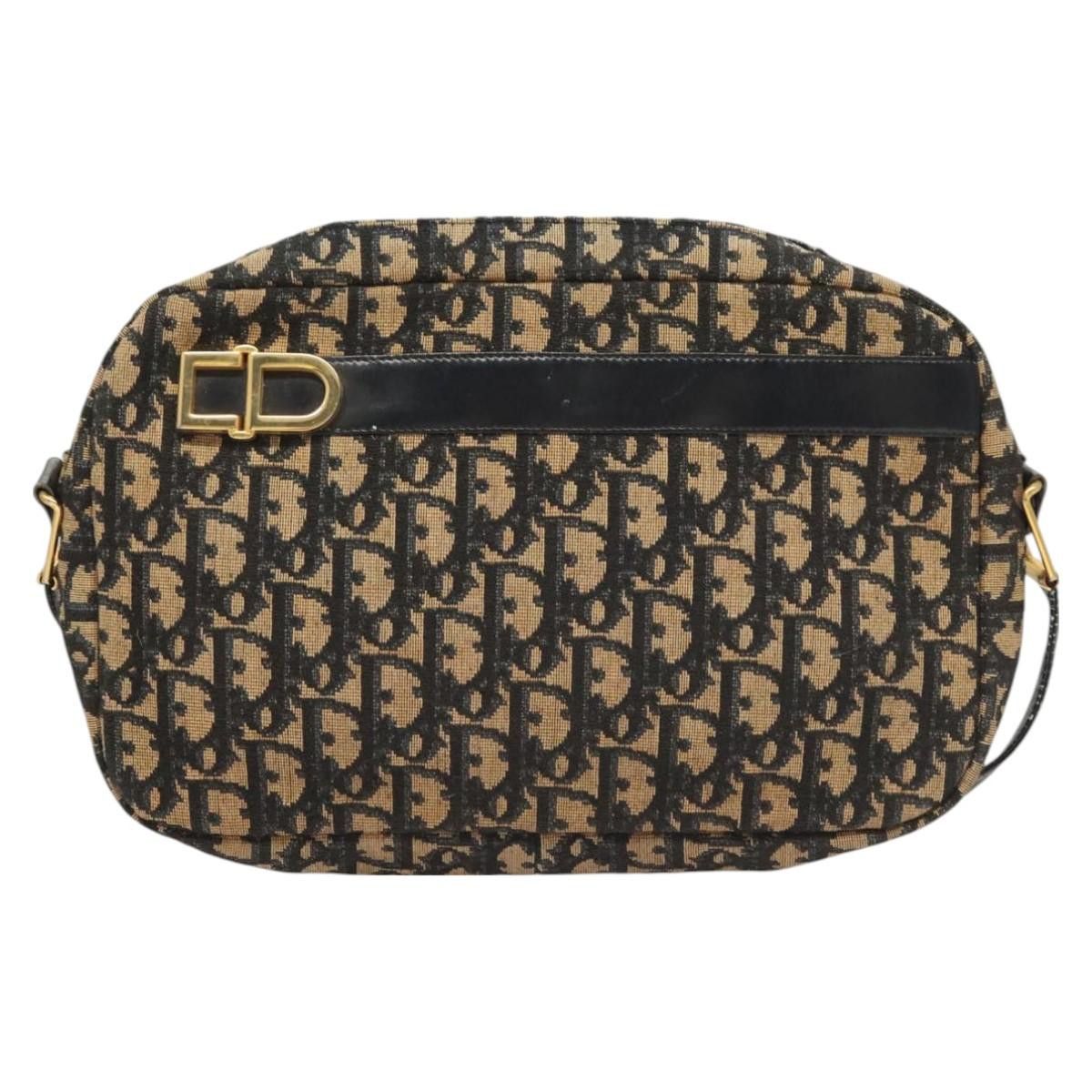 Dior DIOR Trotter Canvas Shoulder Bag Navy Gold Size ONE SIZE - 2 Thumbnail