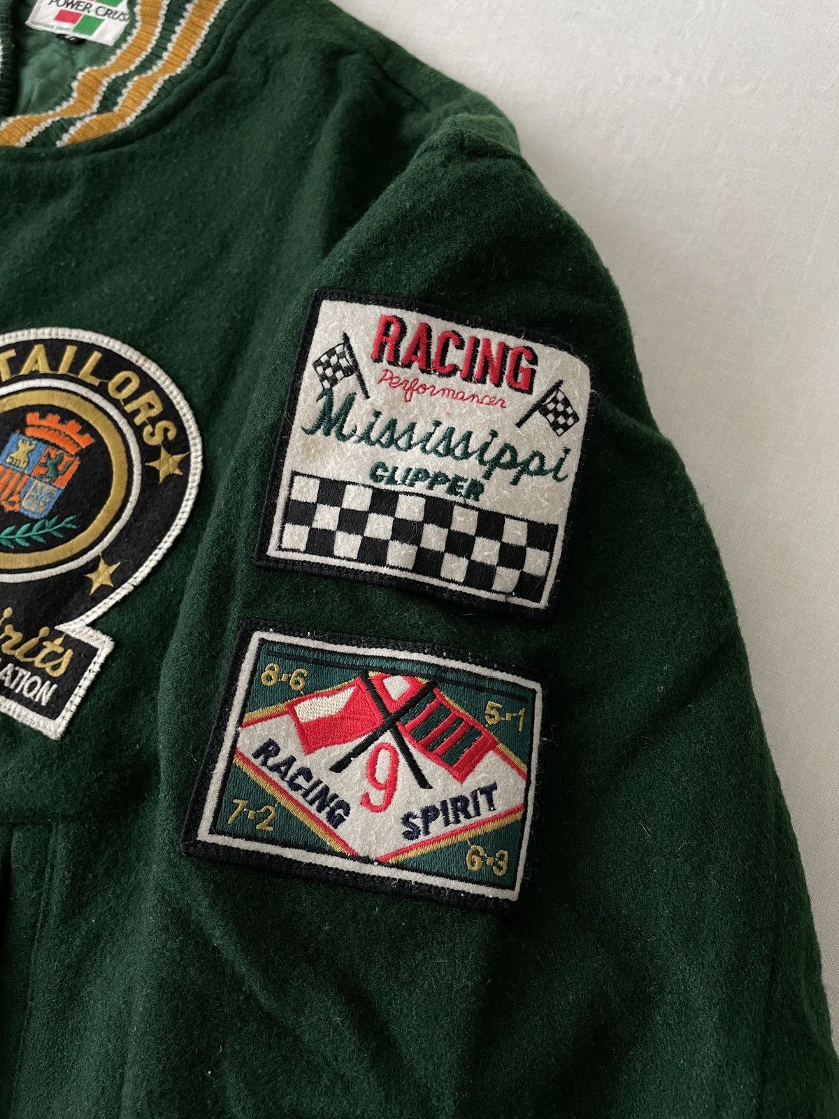 Toyo Enterprises Power Crush Japan Racing Motorsports Wool Varsity Jacket Size US L / EU 52-54 / 3 - 7 Thumbnail