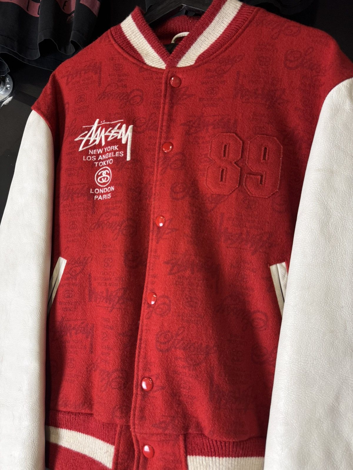 Stussy Vintage stussy world tour varsity jacket 783/1000 RARE Size US L / EU 52-54 / 3 - 4 Thumbnail