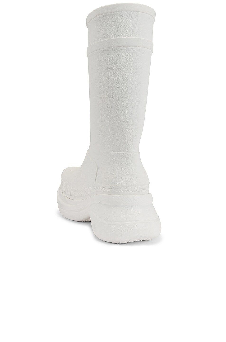 Balenciaga o1in1g0724 Crocs Boots in White Size US 5 / IT 35 - 3 Thumbnail