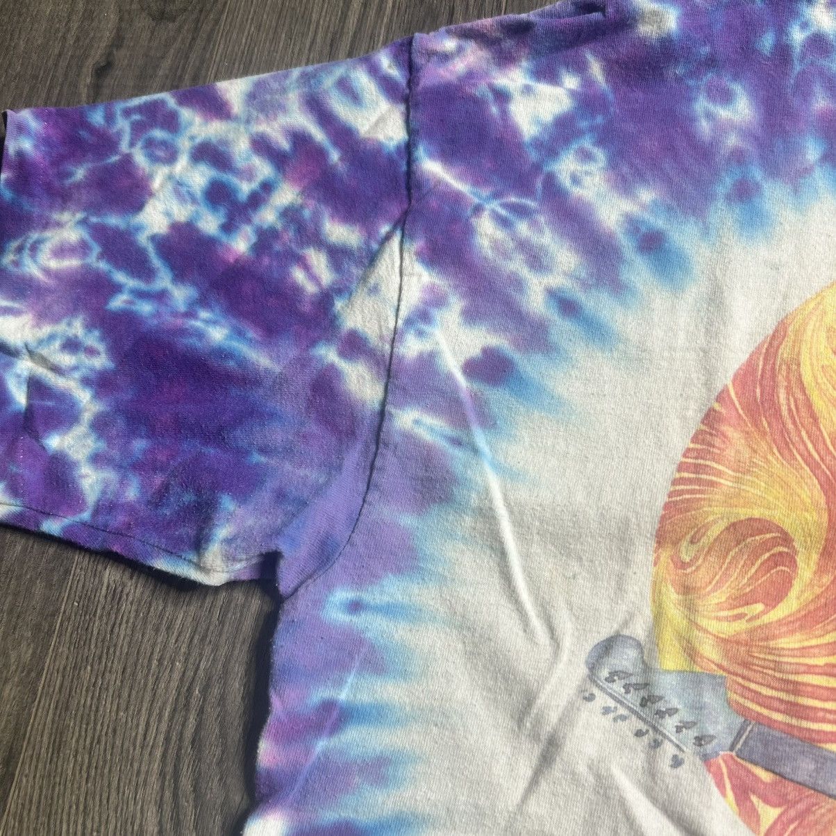 Jimi Hendrix Vintage 90s jimi hendrix tie dye band tee shirt Size US XL / EU 56 / 4 - 6 Thumbnail