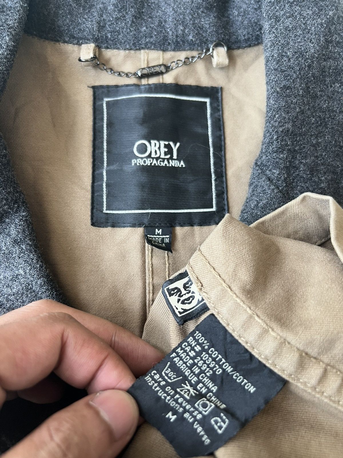 Obey Y2K Obey Propaganda Hybrid 4 Pockets Officer Chore Jacket Size US M / EU 48-50 / 2 - 9 Thumbnail