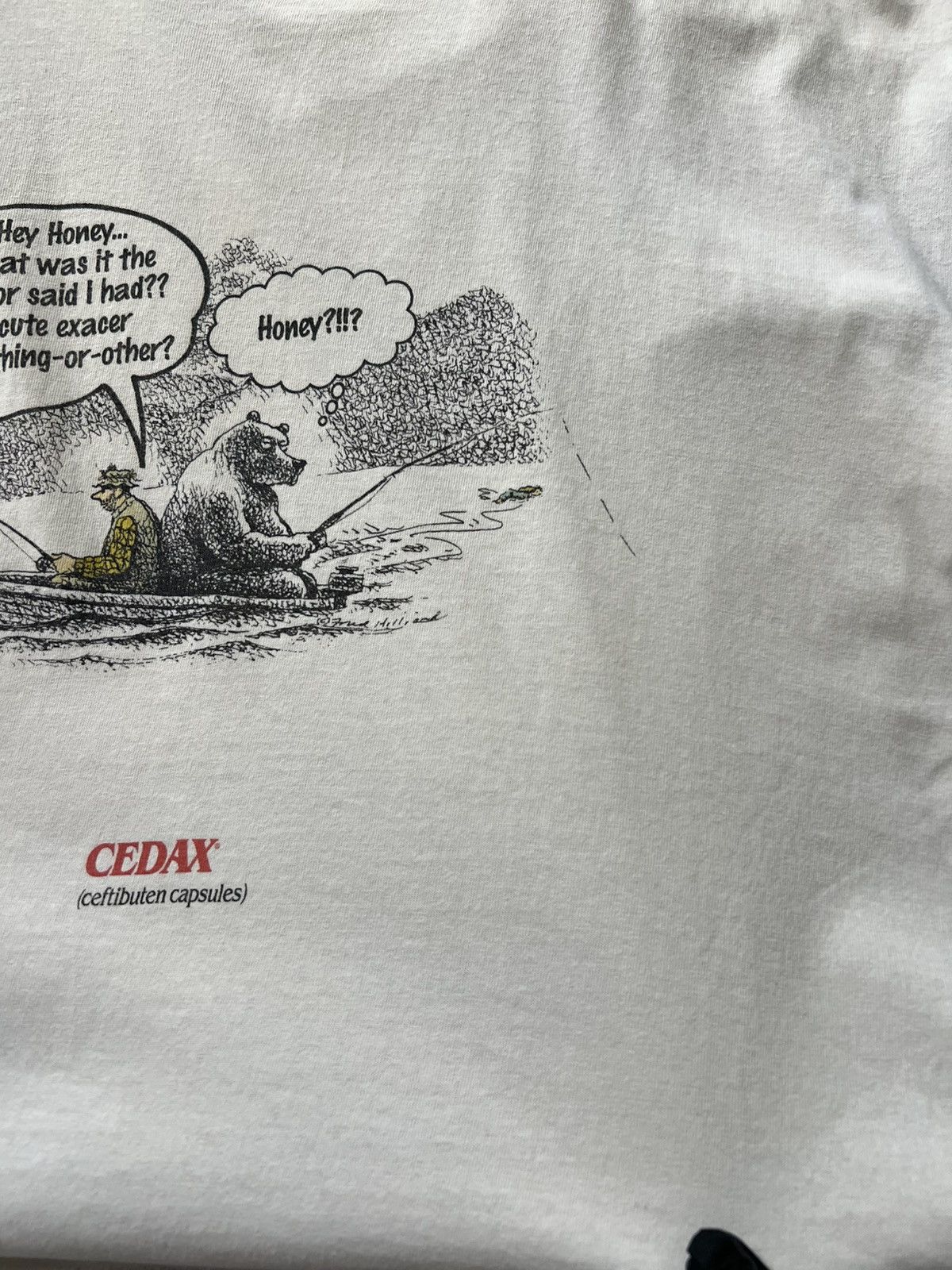 Band Tees Vintage 90s Cedax Antibiotic Drug Promo Single Stitch Tee Size US XL / EU 56 / 4 - 14 Thumbnail