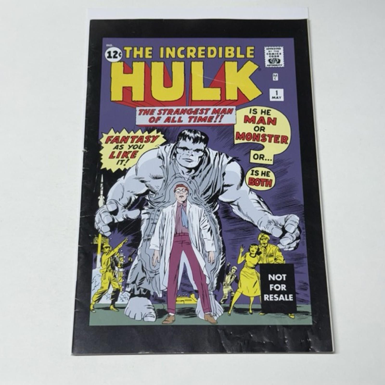 Marvel Comics Vtg MARVEL Incredible Hulk #1 NOV 12¢ 2004 NFR Reprint 1962 Size ONE SIZE - 1 Thumbnail