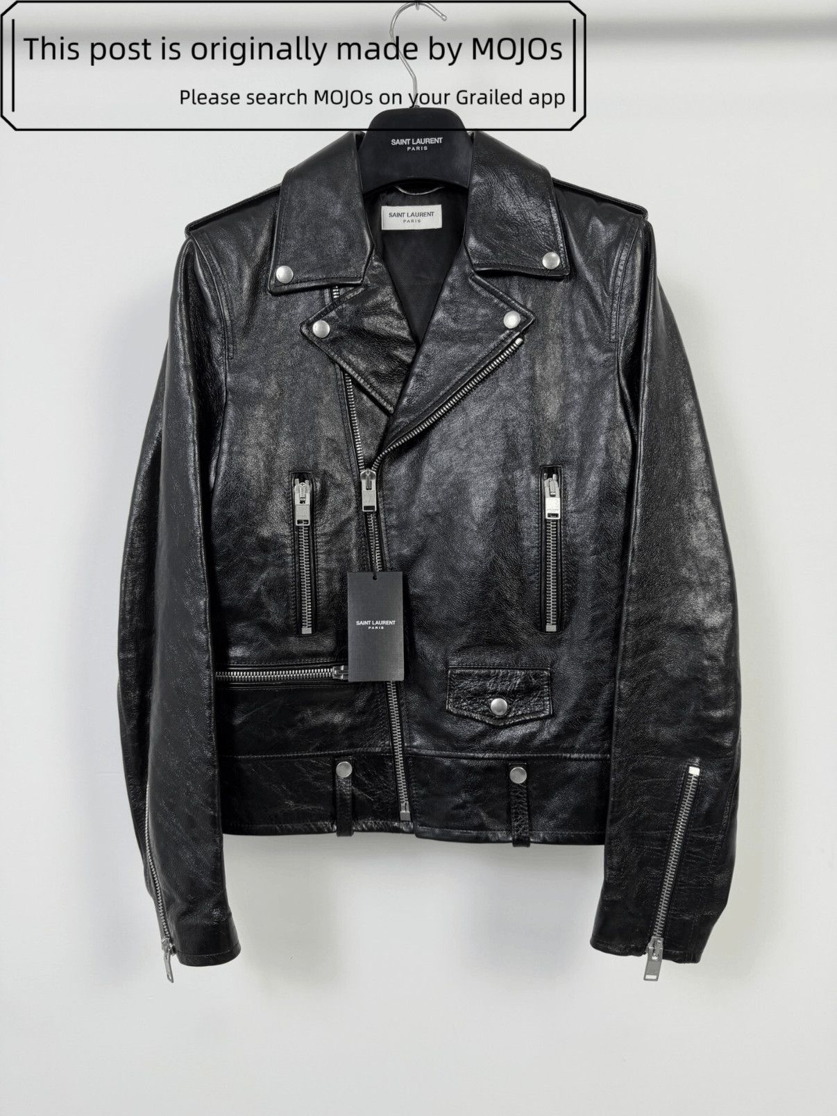 Saint Laurent Paris Saint Laurent Paris L01 leather jacket | Grailed