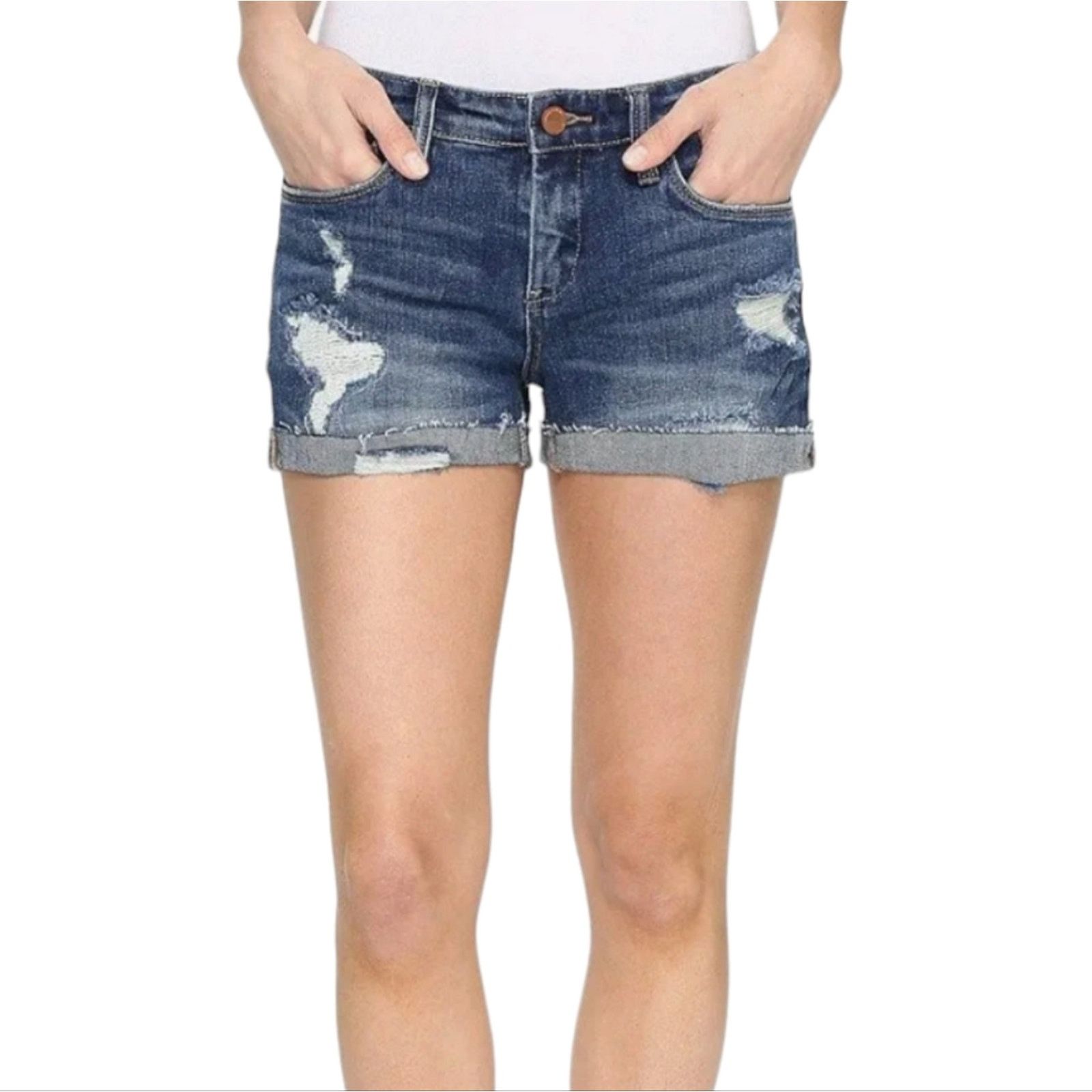 BLANKNYC NWT BlankNYC Fulton Roll Up denim shorts 29 Size 29" - 1 Thumbnail