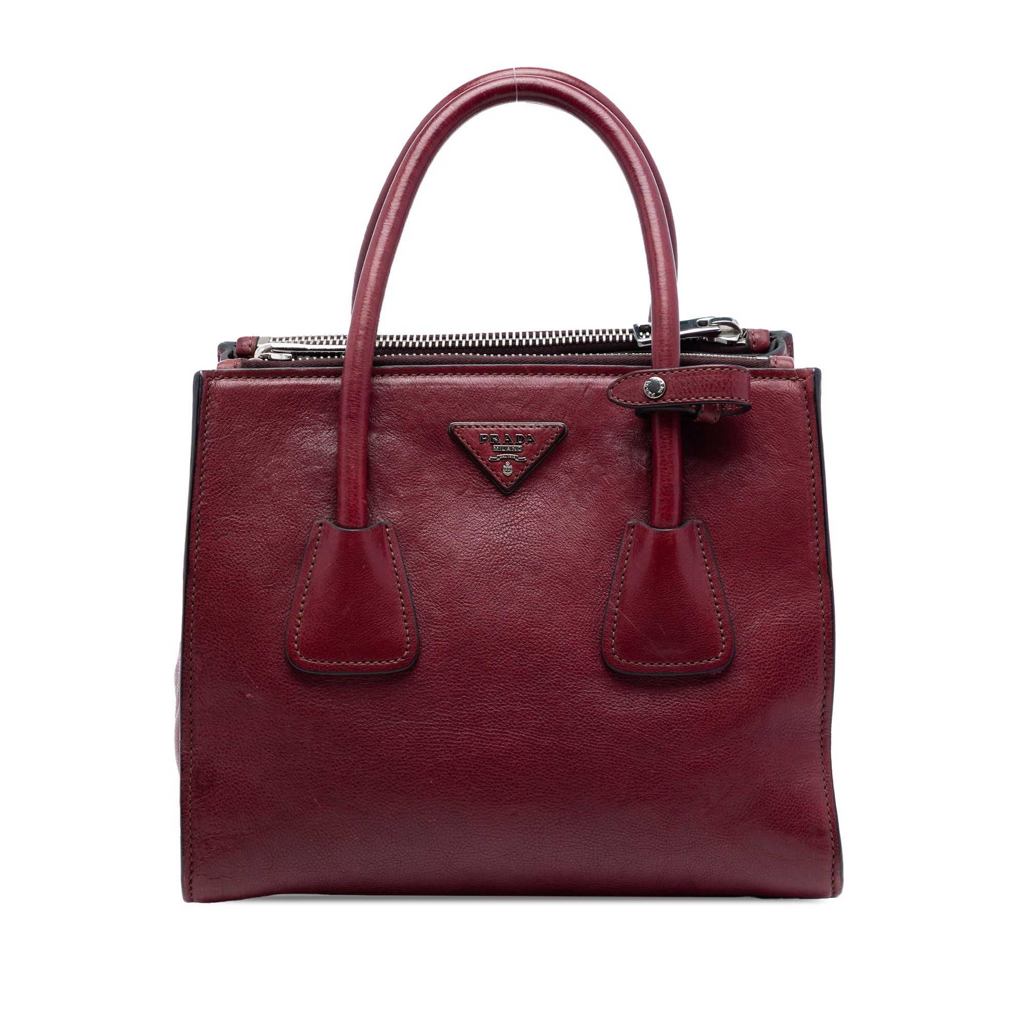Prada Glace Calf Twin Pocket Satchel Size ONE SIZE - 1 Thumbnail