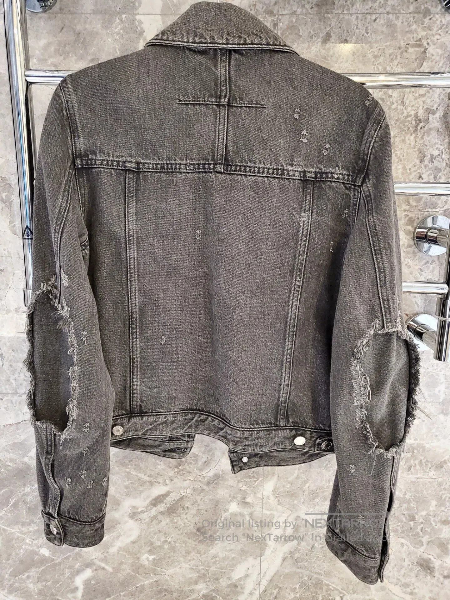 Givenchy givenchy gray distressed denim jacket. Size US M / EU 48-50 / 2 - 4 Thumbnail