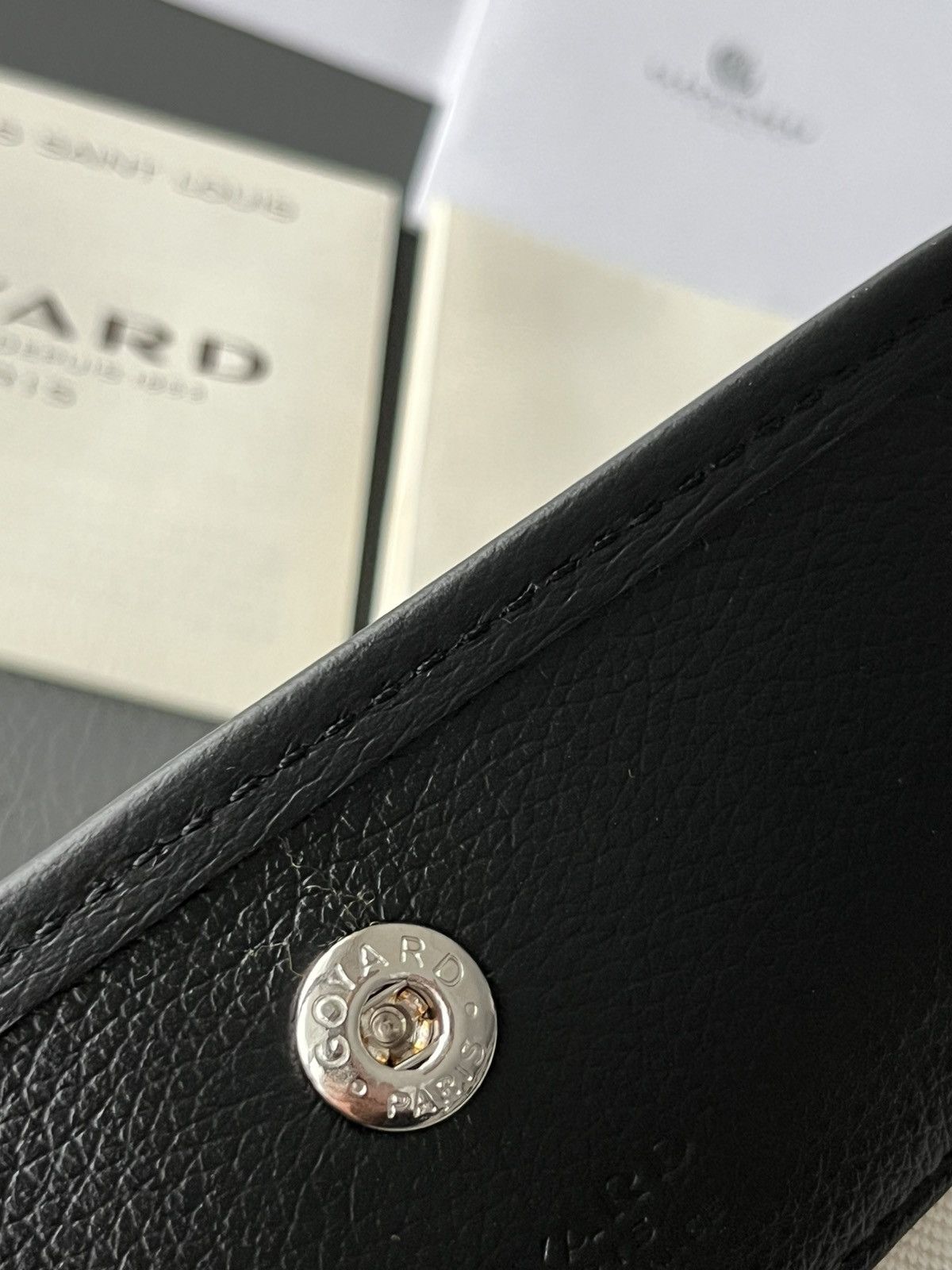 Goyard Iconic Giftable Goyard Logo Pouch Wallet Black Brand New Size ONE SIZE - 15 Thumbnail